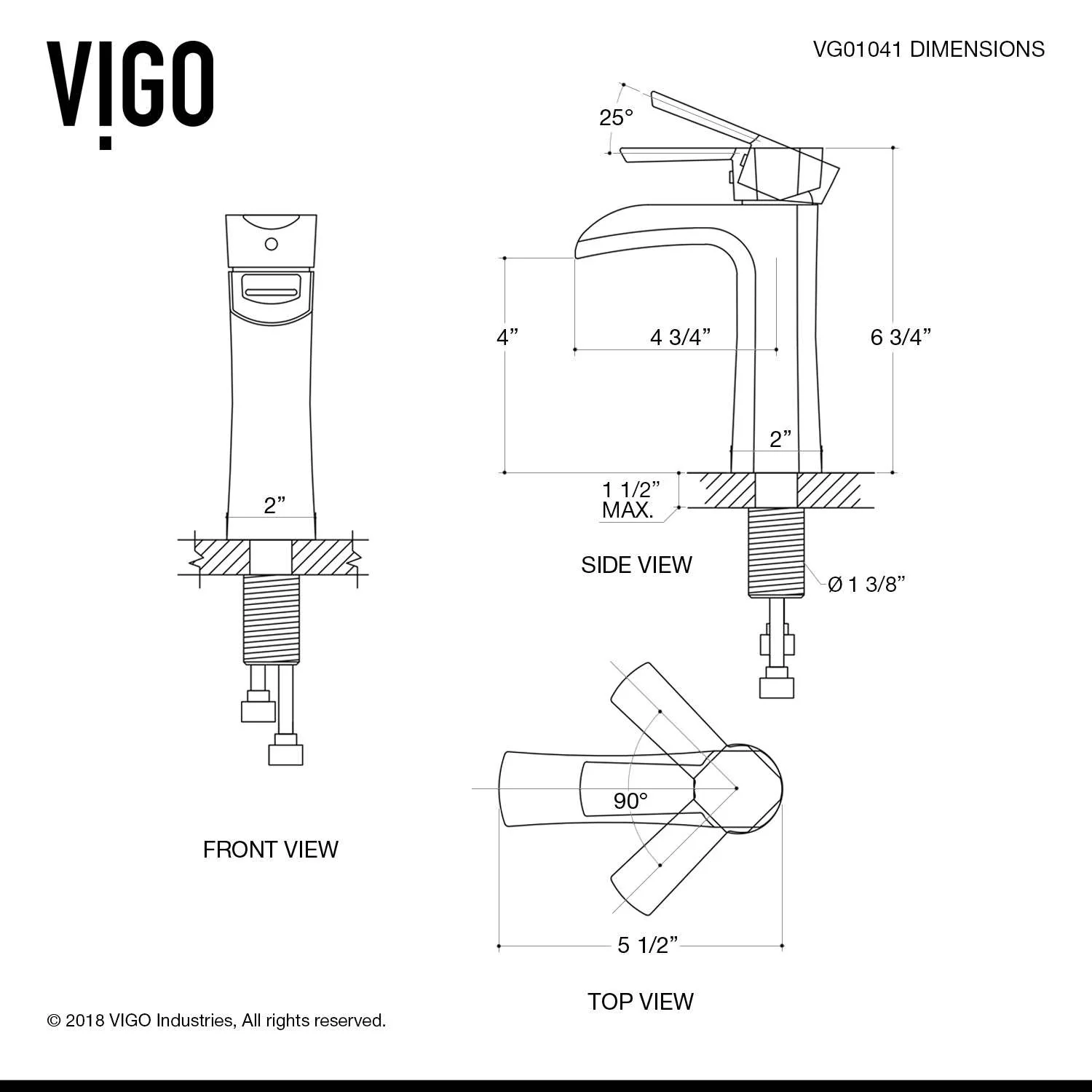 Paloma Single Hole Bathroom Faucet - Image 15