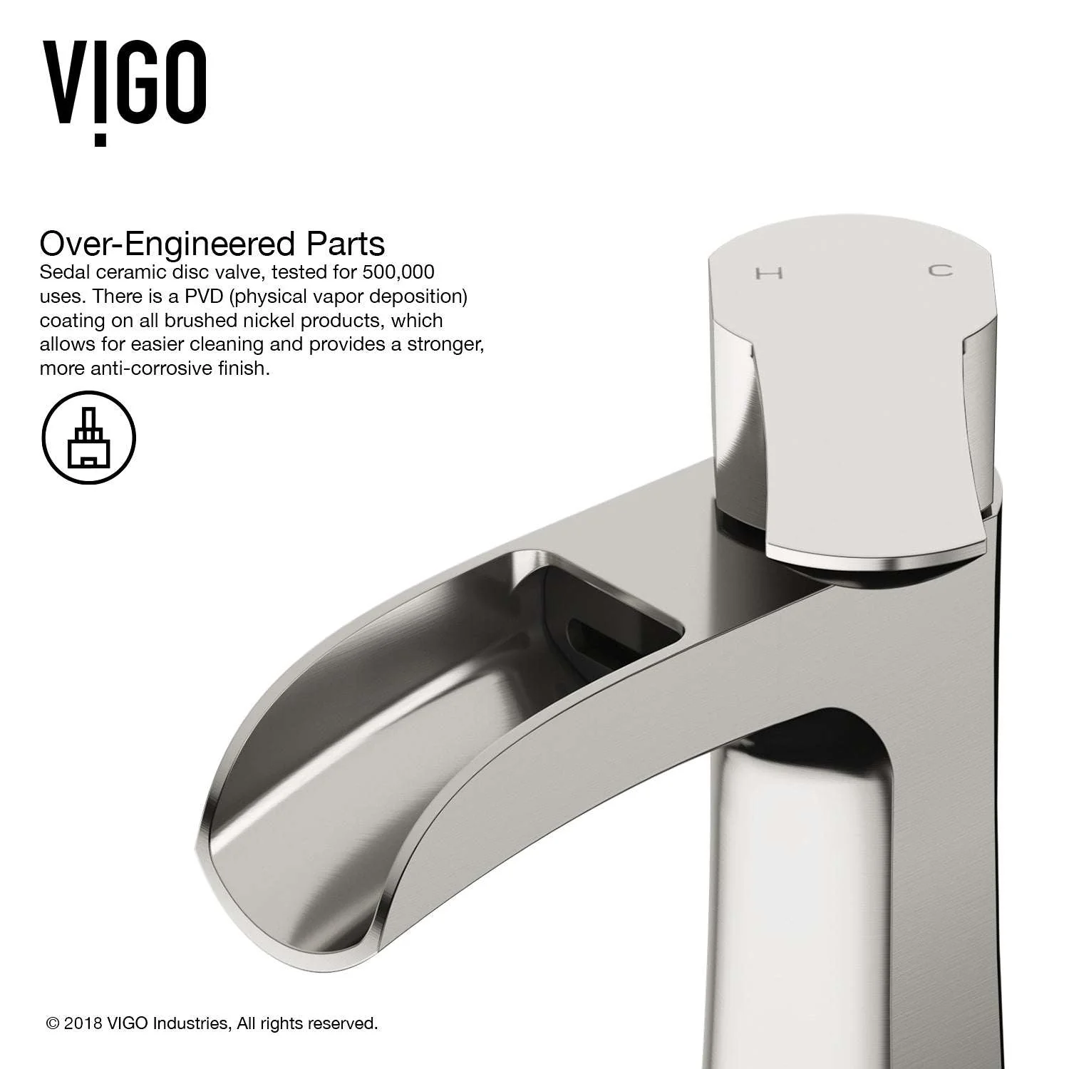 Paloma Single Hole Bathroom Faucet - Image 7