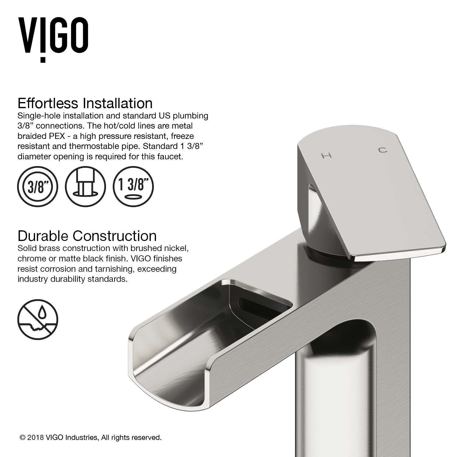 Amada Single Hole Bathroom Faucet - Image 26