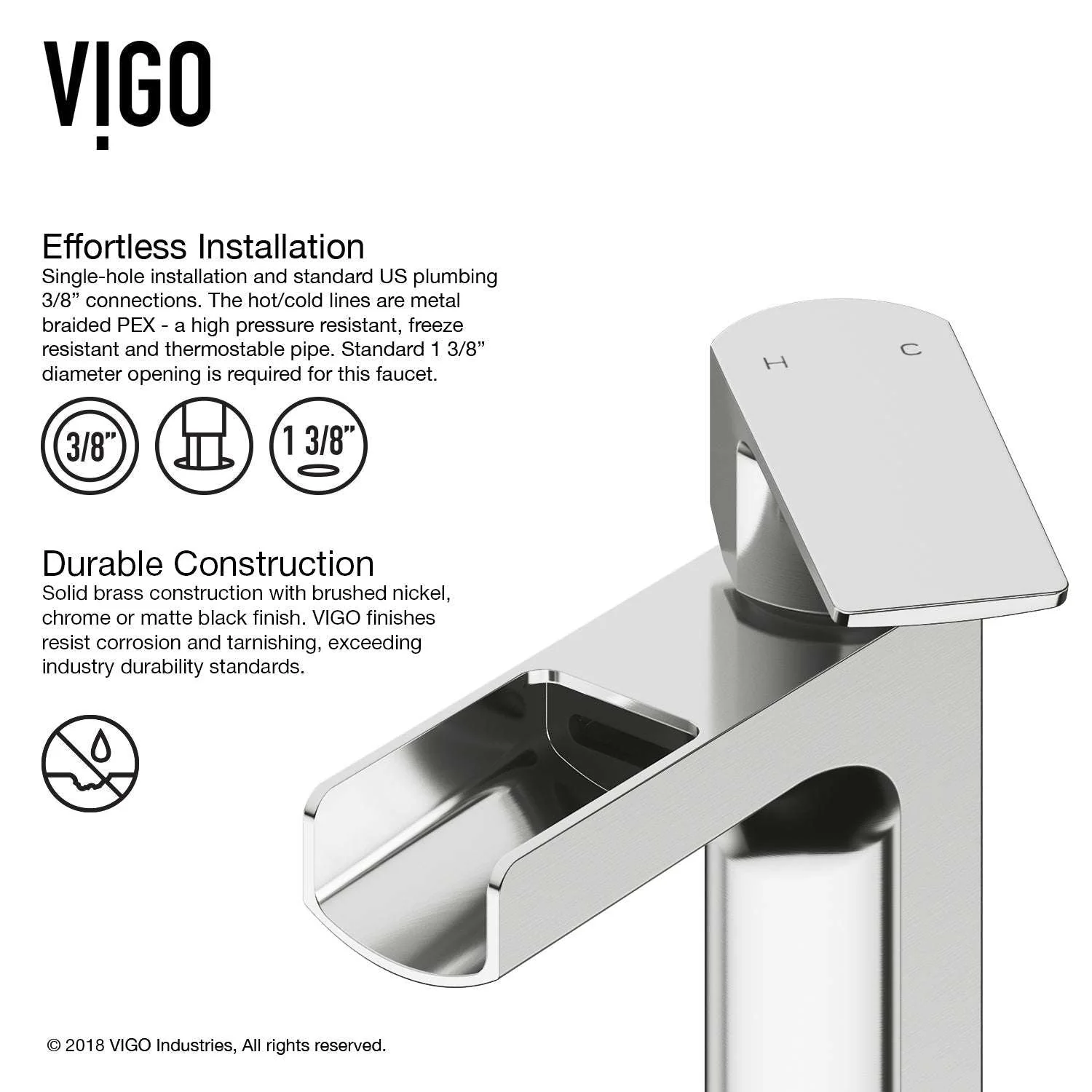 Amada Single Hole Bathroom Faucet - Image 33