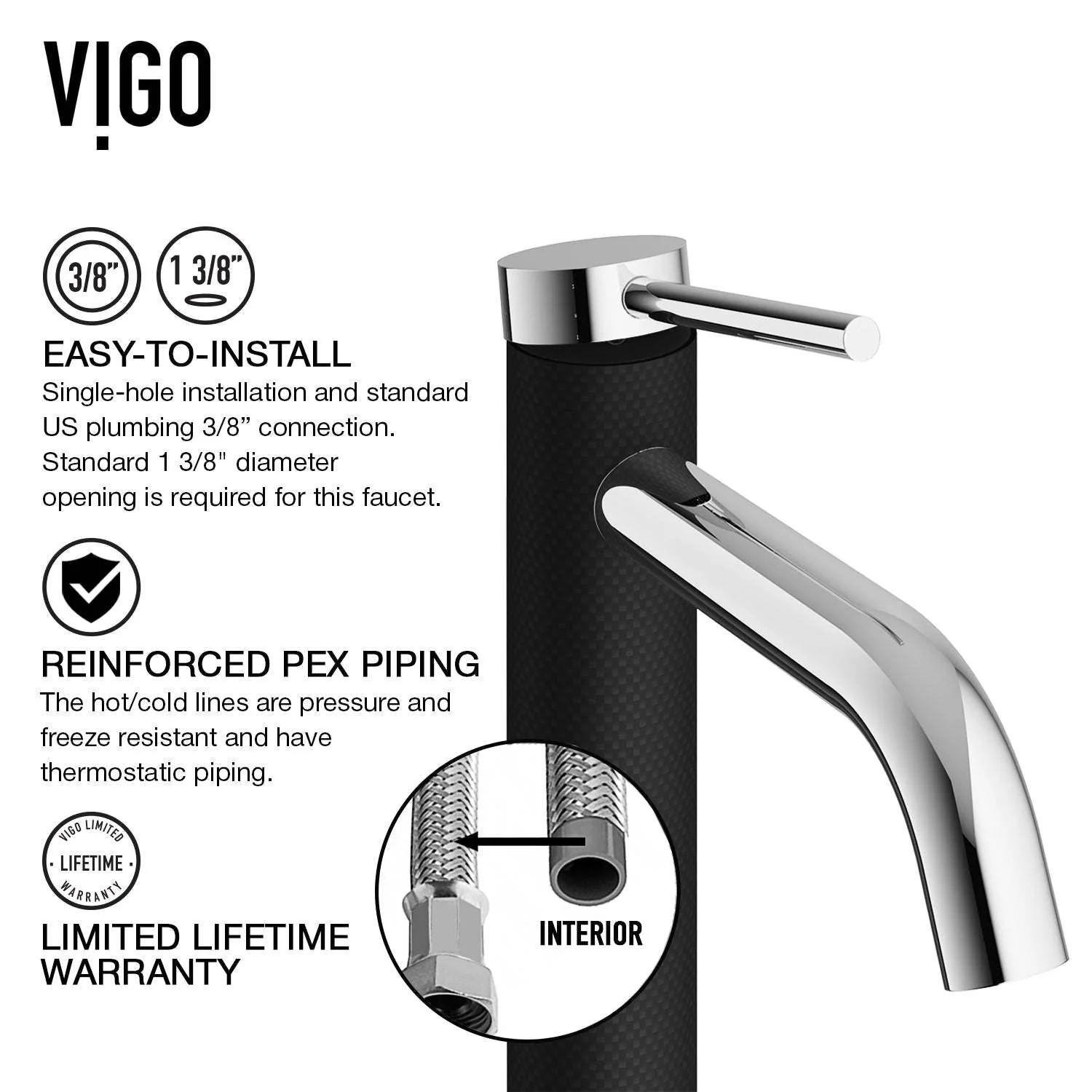 Madison Single Hole Bathroom Faucet - Image 22