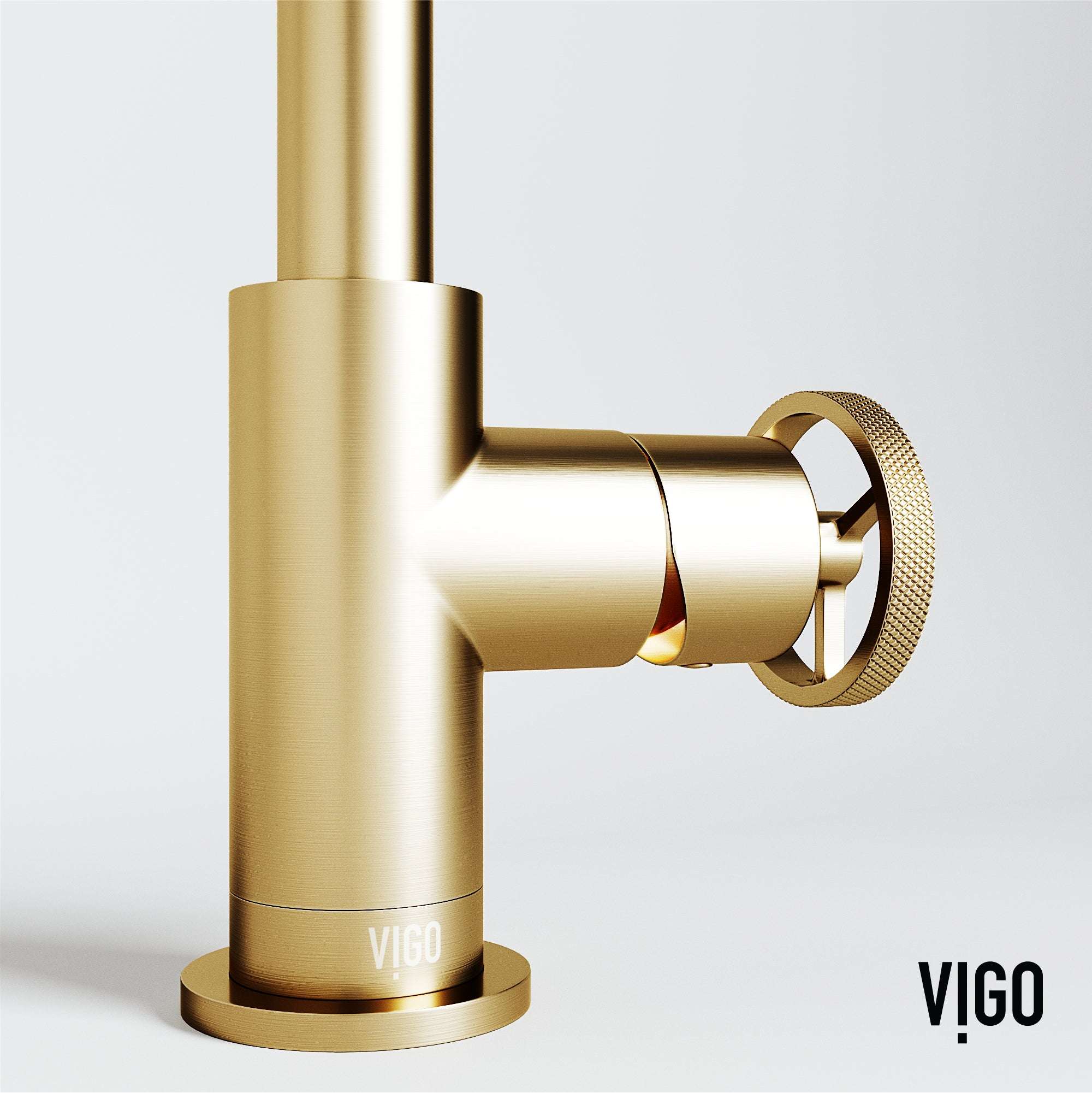 Cass Single Hole Bathroom Faucet with Knurled Wheel Handle - Image 41