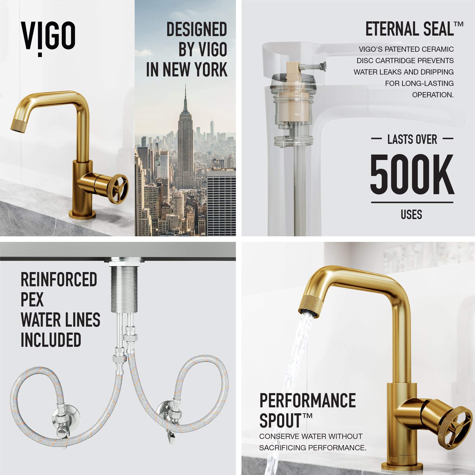 Cass Single Hole Bathroom Faucet with Knurled Wheel Handle - Image 49