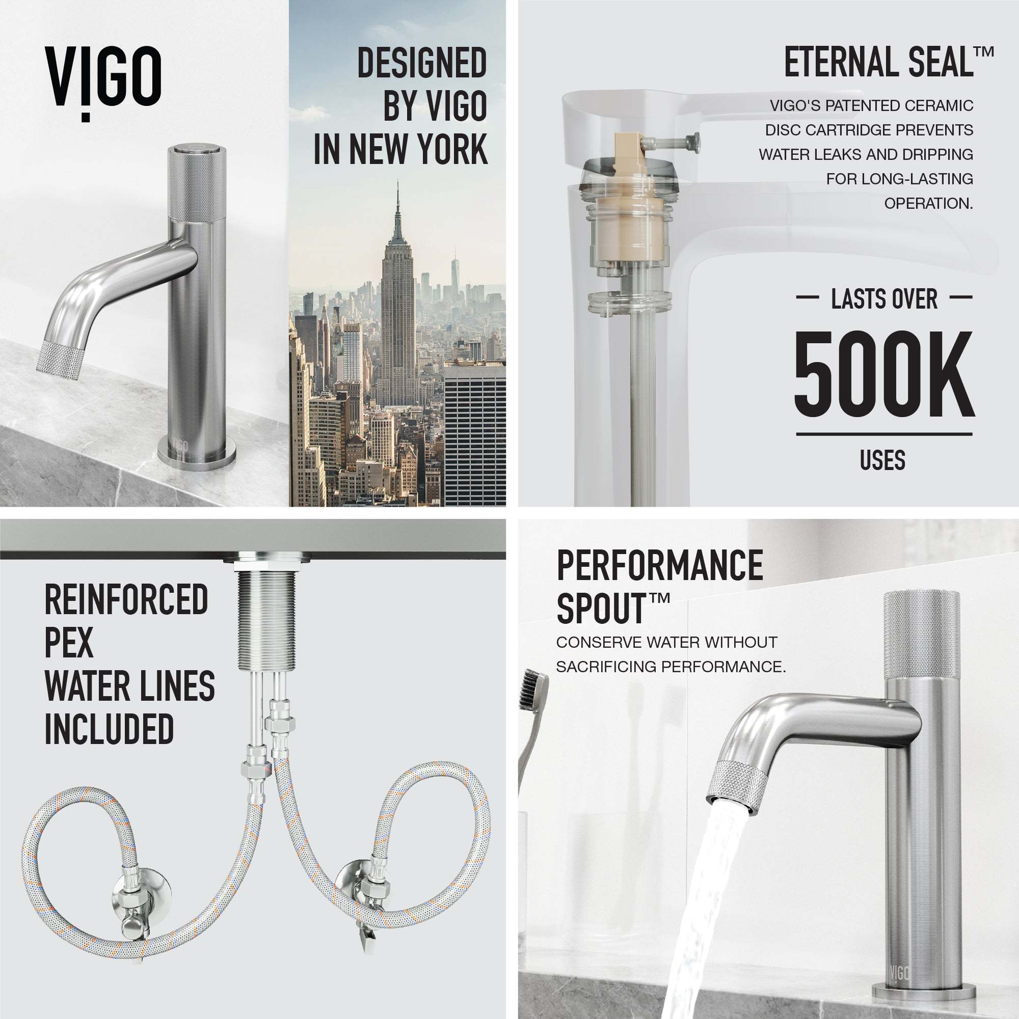 Apollo Single Hole Bathroom Faucet - Image 3