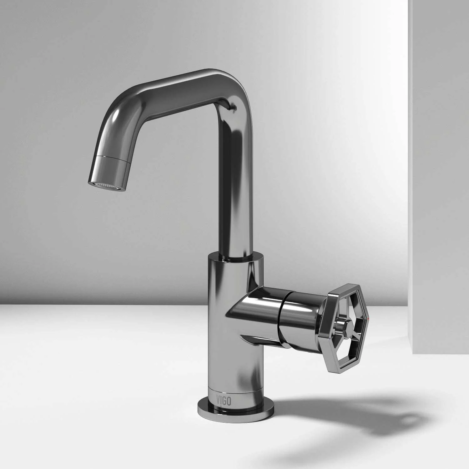 Hart Ruxton Single Hole Bathroom Faucet – Knurled Control Handle Design - Image 12