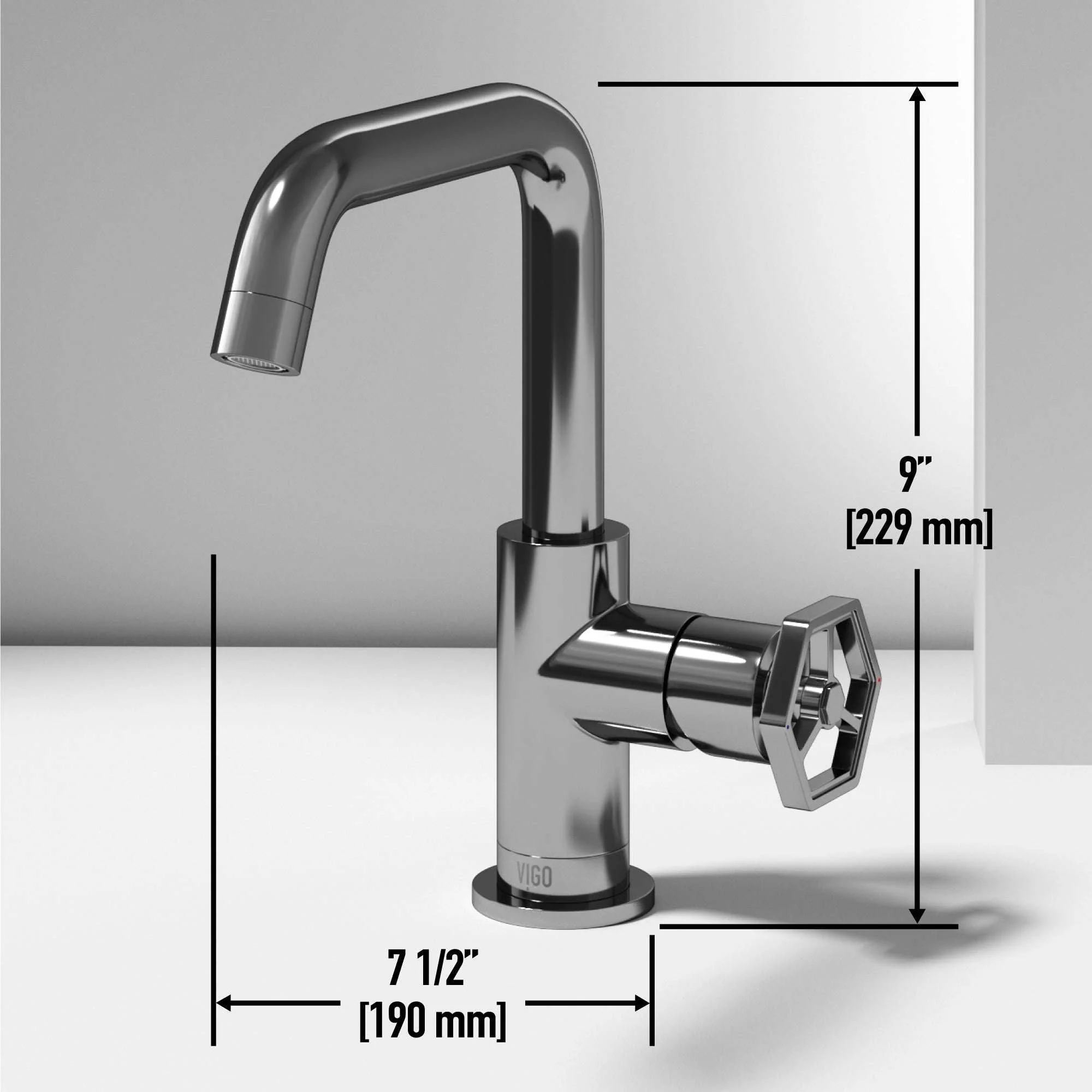 Hart Ruxton Single Hole Bathroom Faucet – Knurled Control Handle Design - Image 17