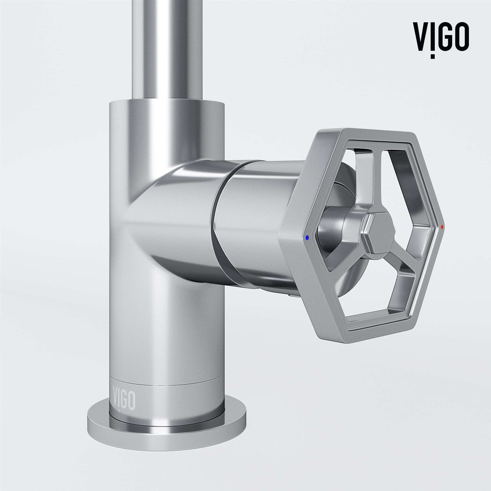Hart Ruxton Single Hole Bathroom Faucet – Knurled Control Handle Design - Image 20