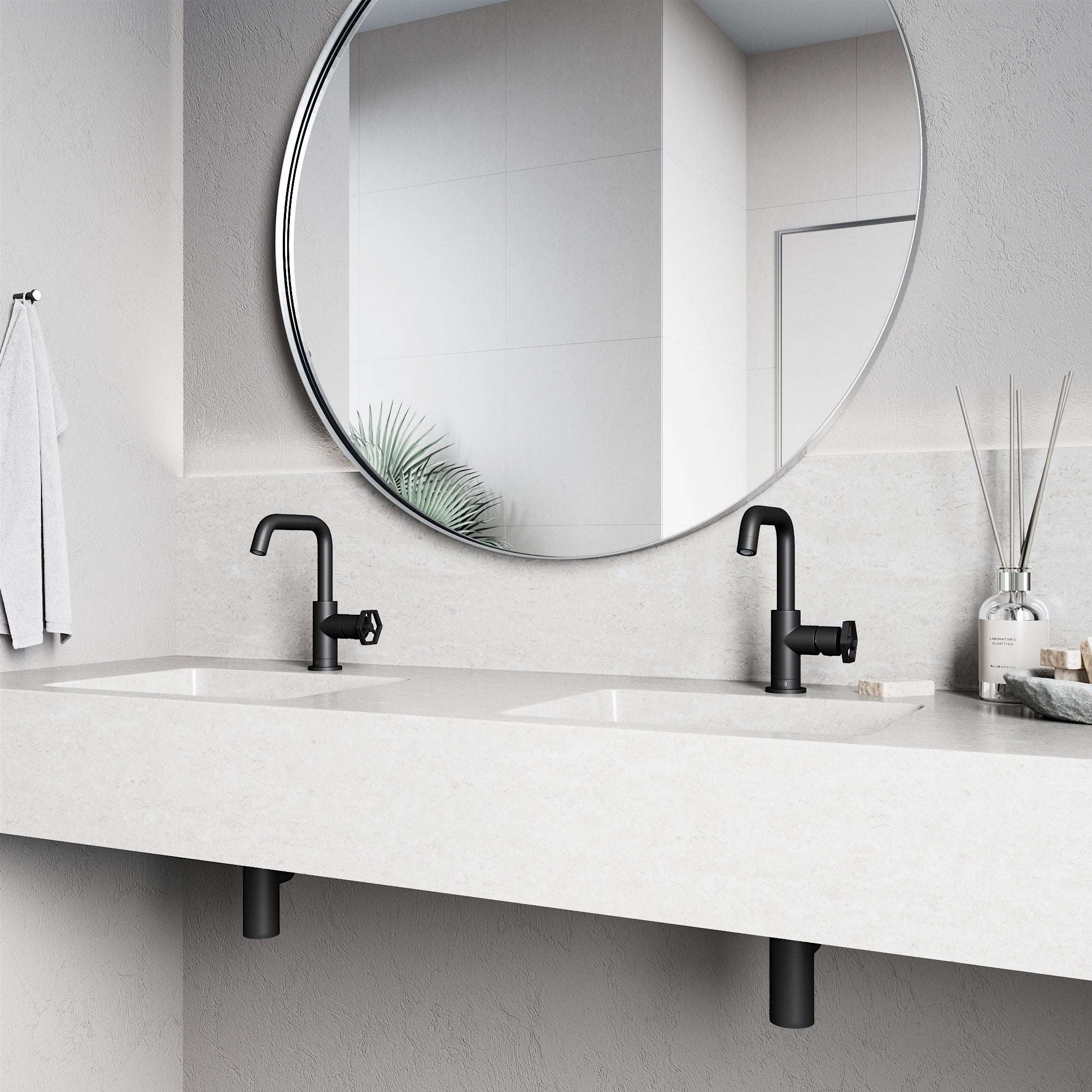 Hart Ruxton Single Hole Bathroom Faucet – Knurled Control Handle Design - Image 24