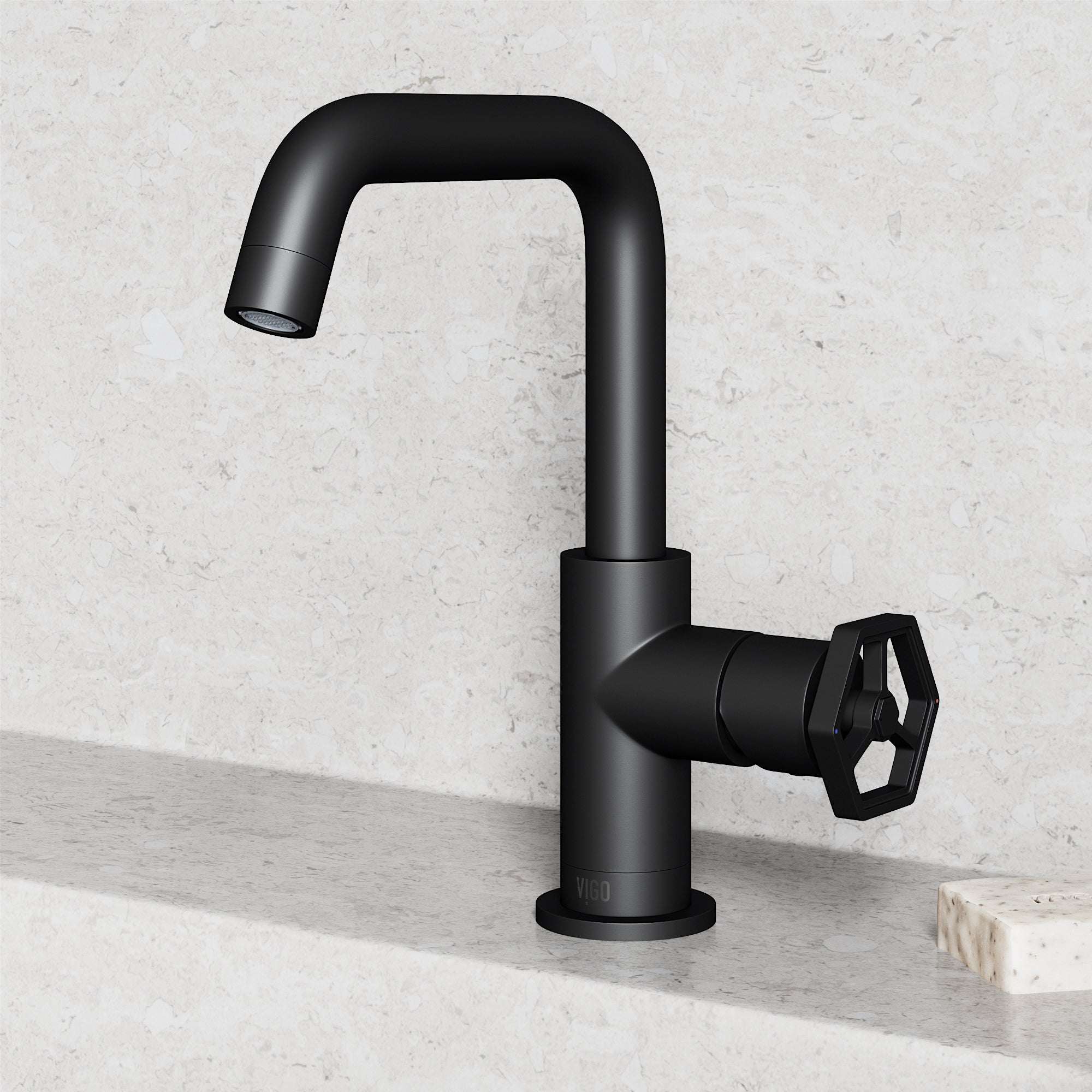 Hart Ruxton Single Hole Bathroom Faucet – Knurled Control Handle Design - Image 26