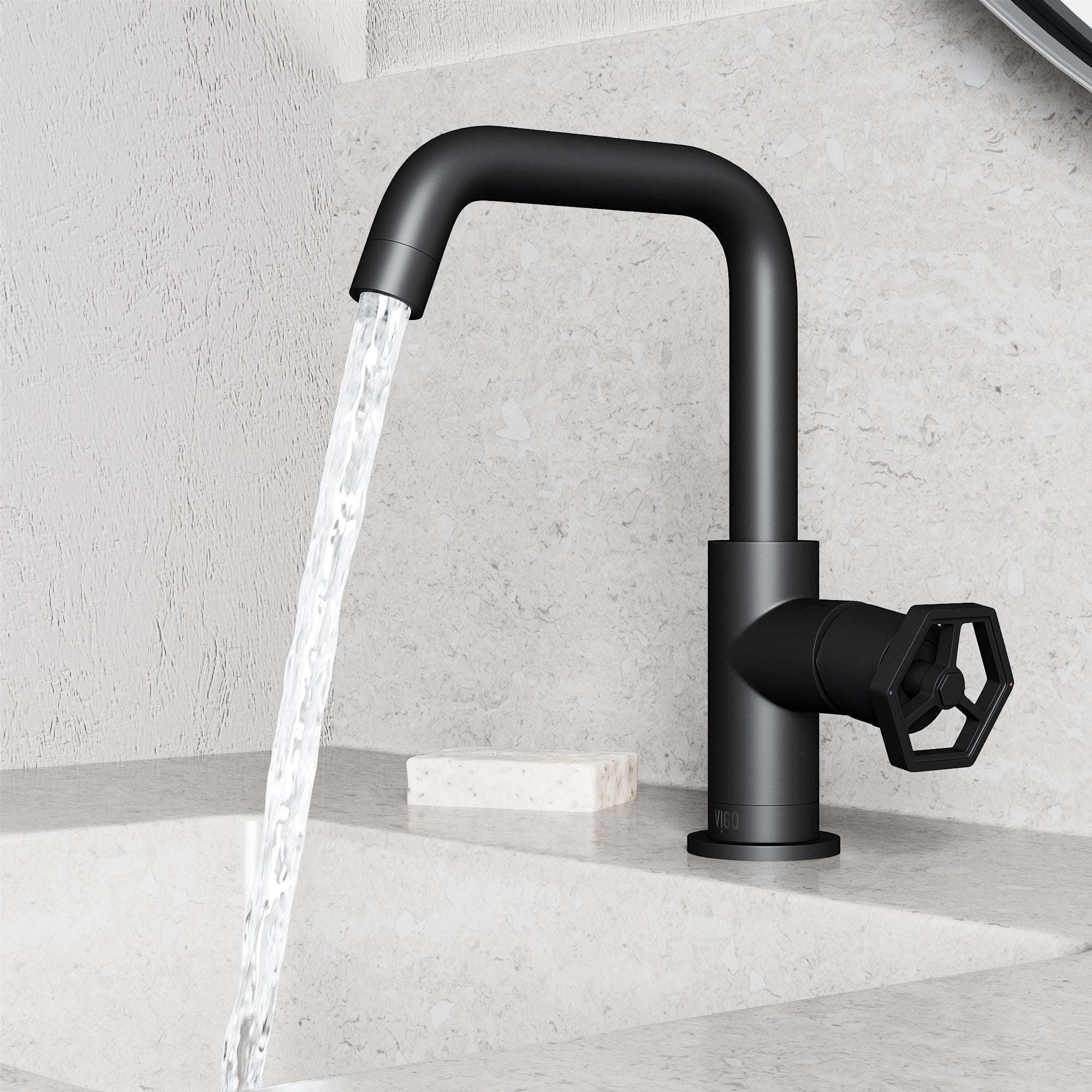 Hart Ruxton Single Hole Bathroom Faucet – Knurled Control Handle Design - Image 27