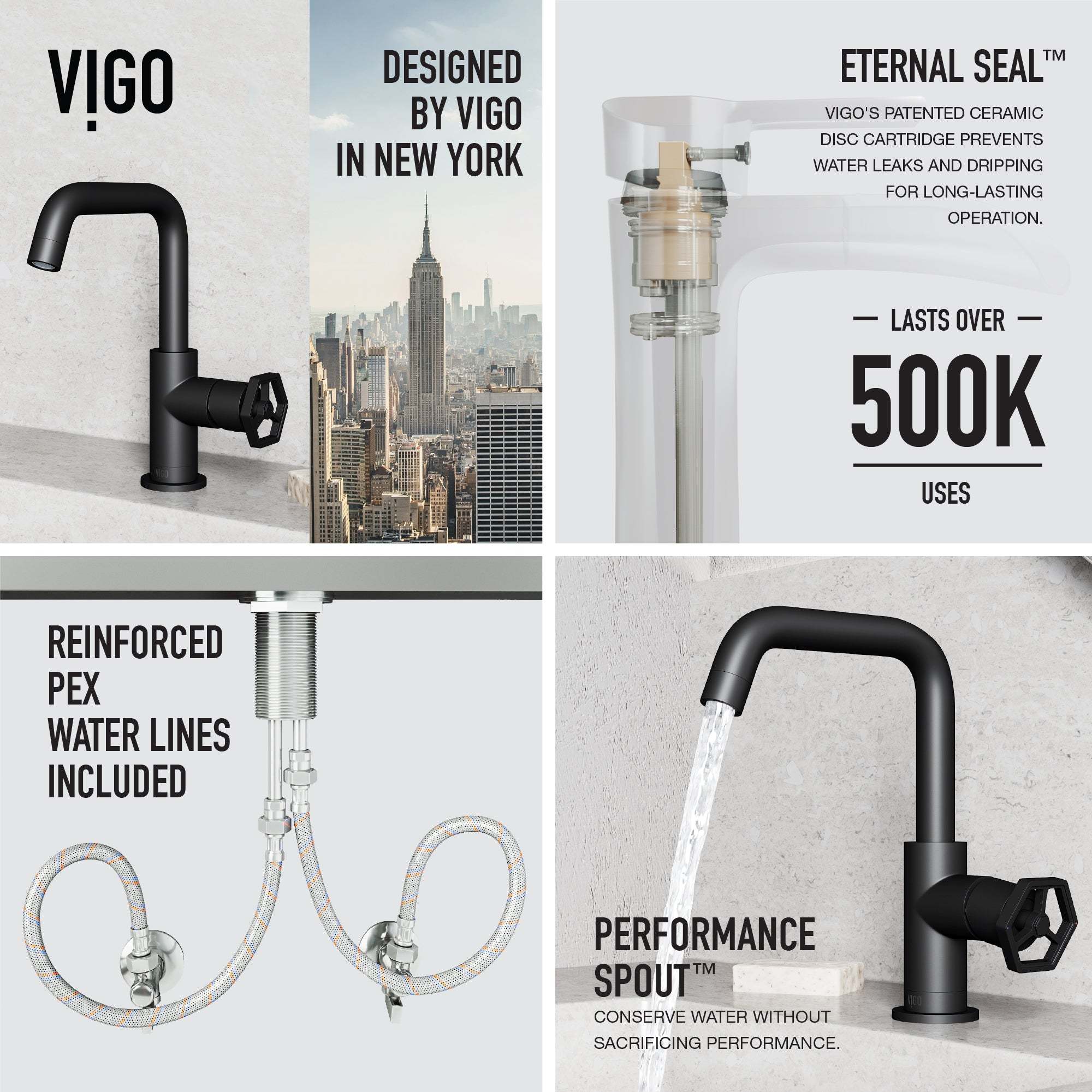 Hart Ruxton Single Hole Bathroom Faucet – Knurled Control Handle Design - Image 29