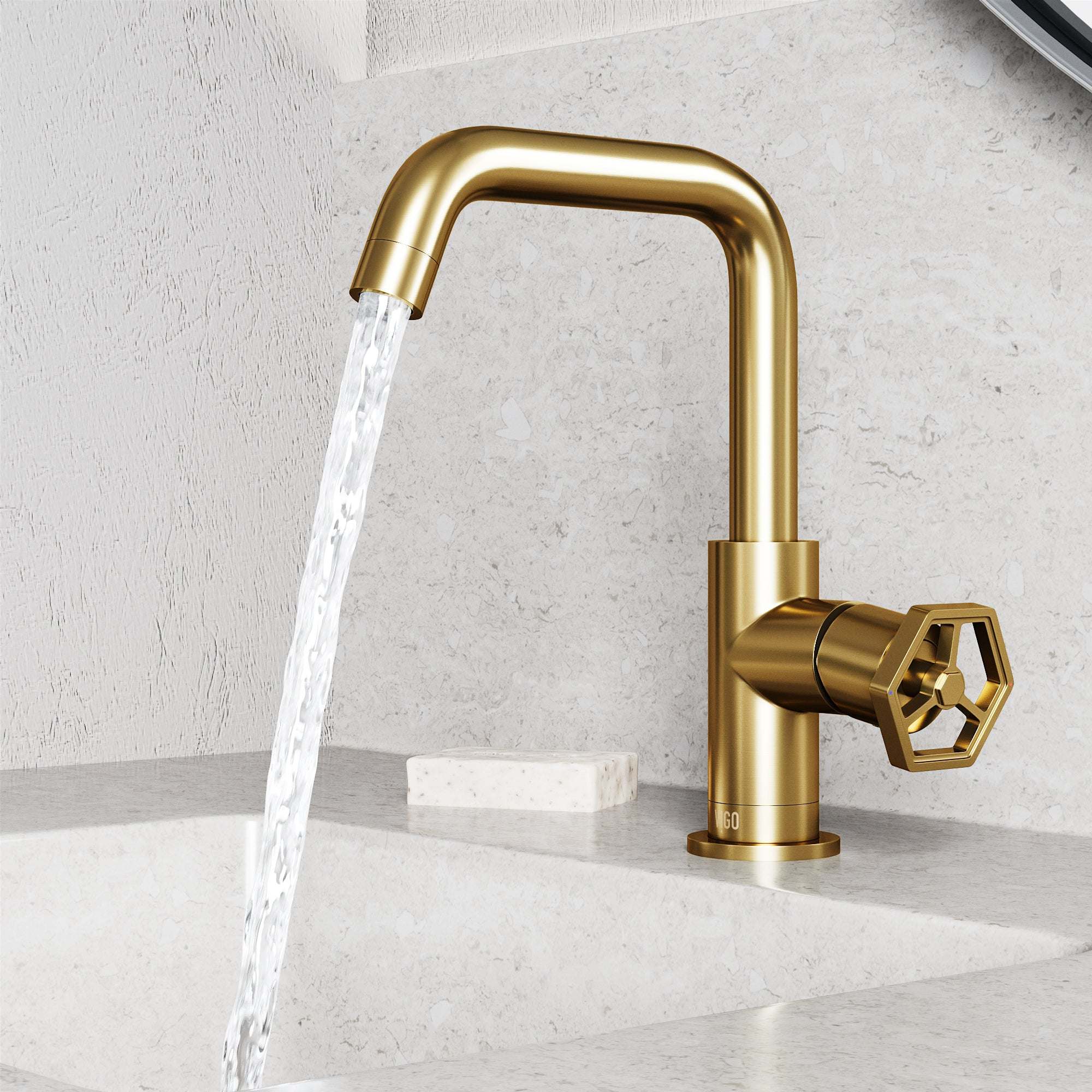 Hart Ruxton Single Hole Bathroom Faucet – Knurled Control Handle Design - Image 38