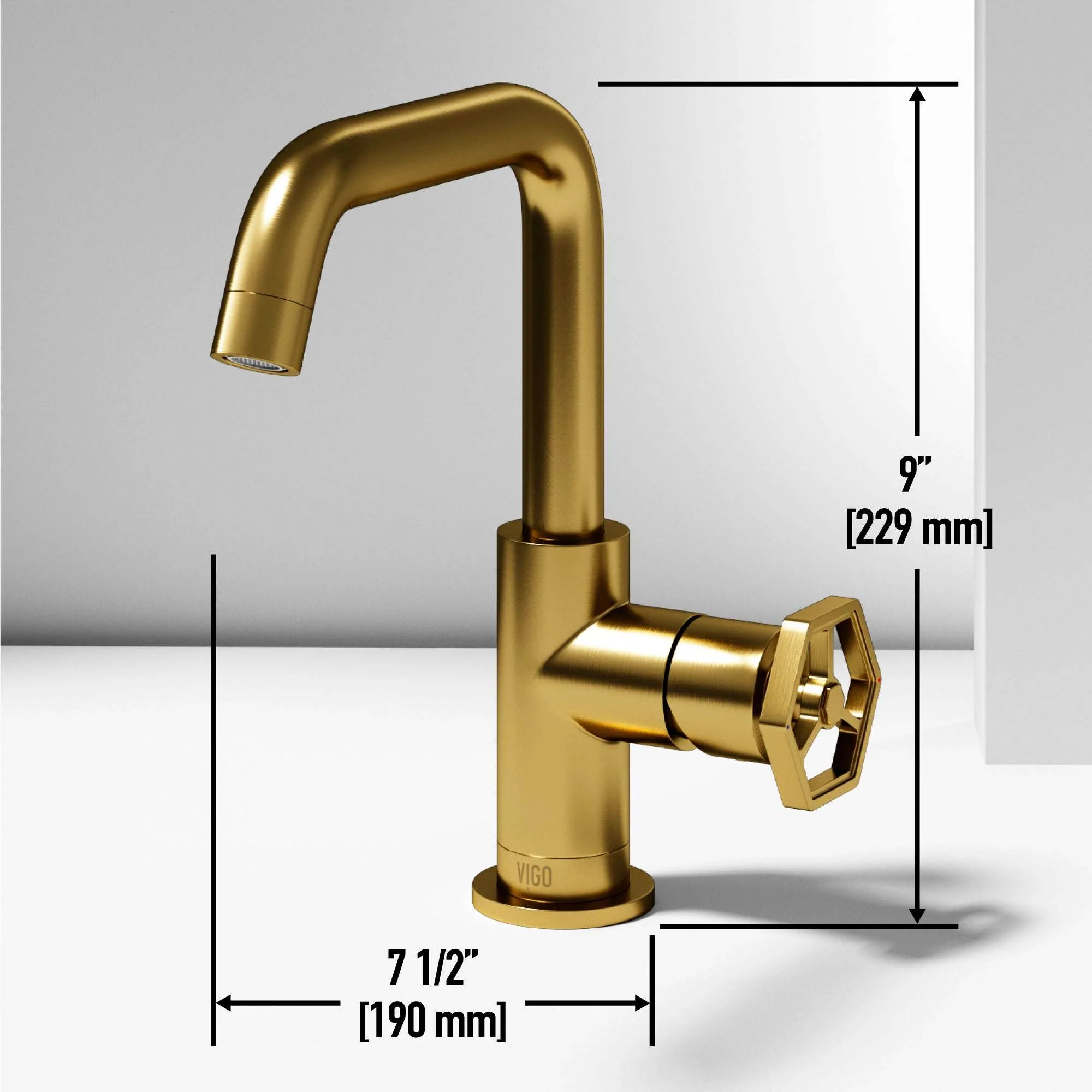 Hart Ruxton Single Hole Bathroom Faucet – Knurled Control Handle Design - Image 39