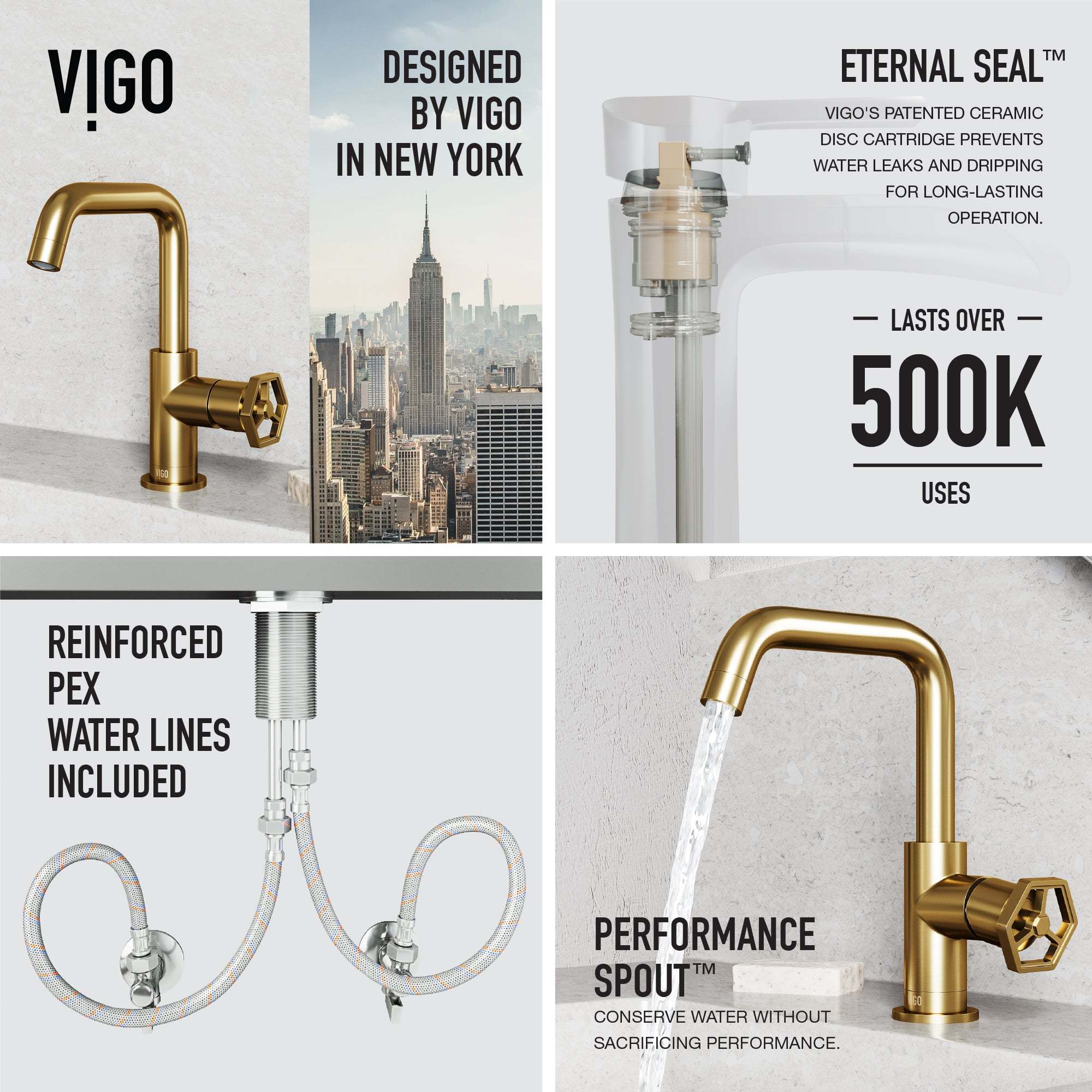 Hart Ruxton Single Hole Bathroom Faucet – Knurled Control Handle Design - Image 40