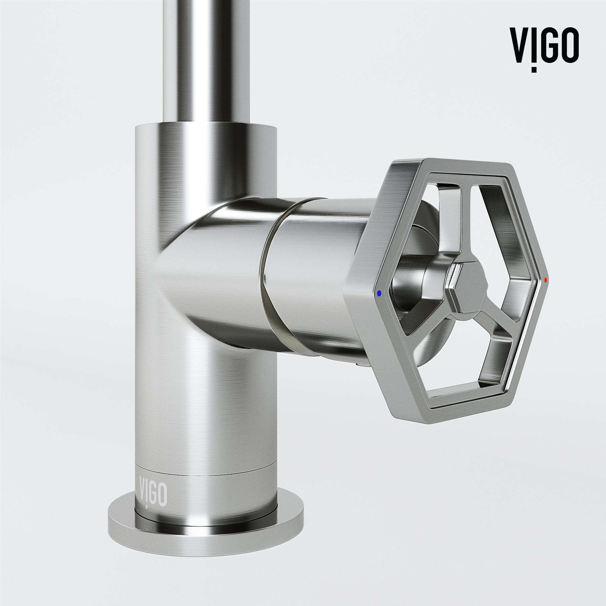 Hart Ruxton Single Hole Bathroom Faucet – Knurled Control Handle Design - Image 9
