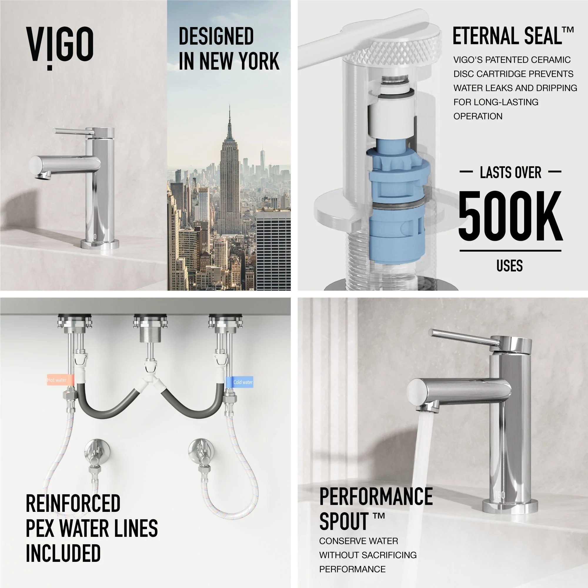 Jewel Single Handle Bathroom Faucet - Image 6