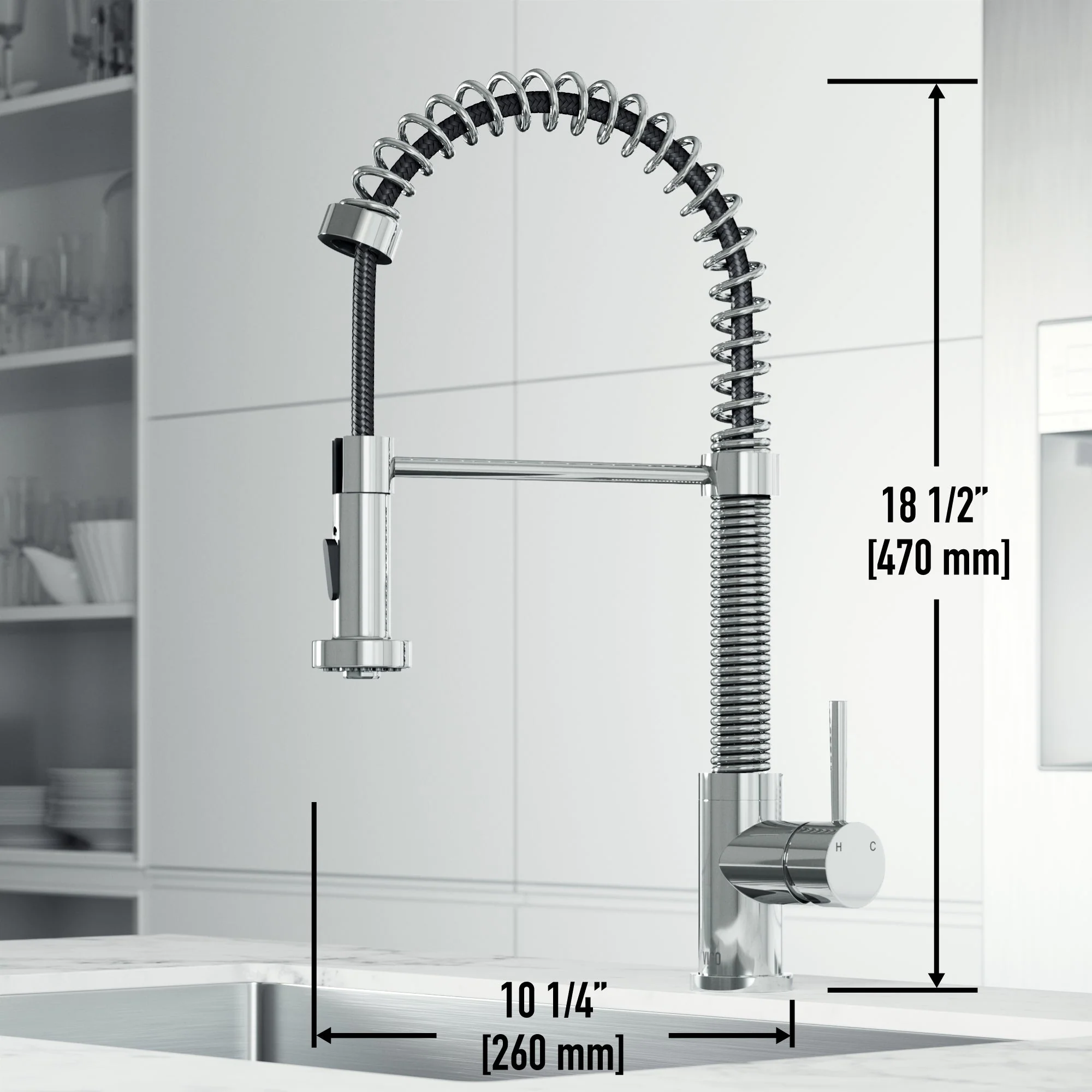 Edison Pull-Down Kitchen Spray Faucet - Image 3