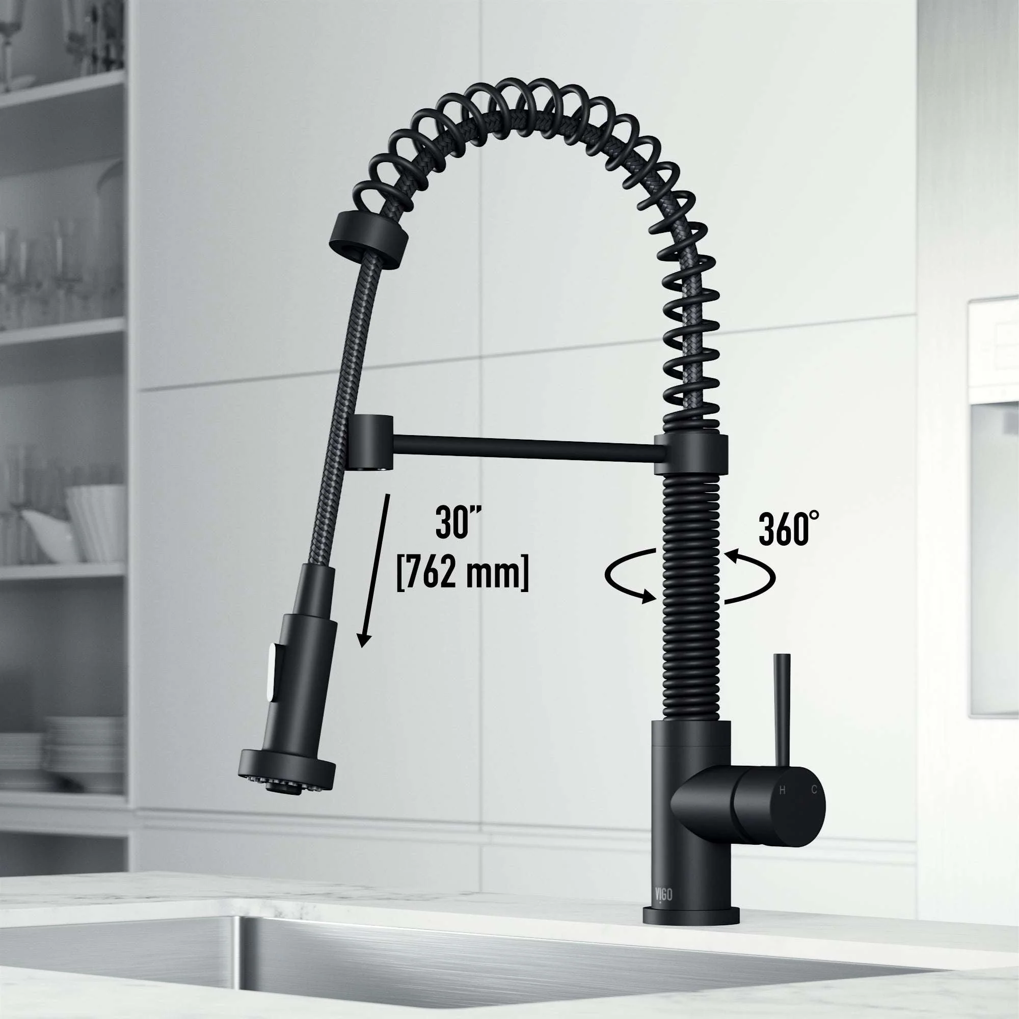 Edison Pull-Down Kitchen Spray Faucet - Image 41