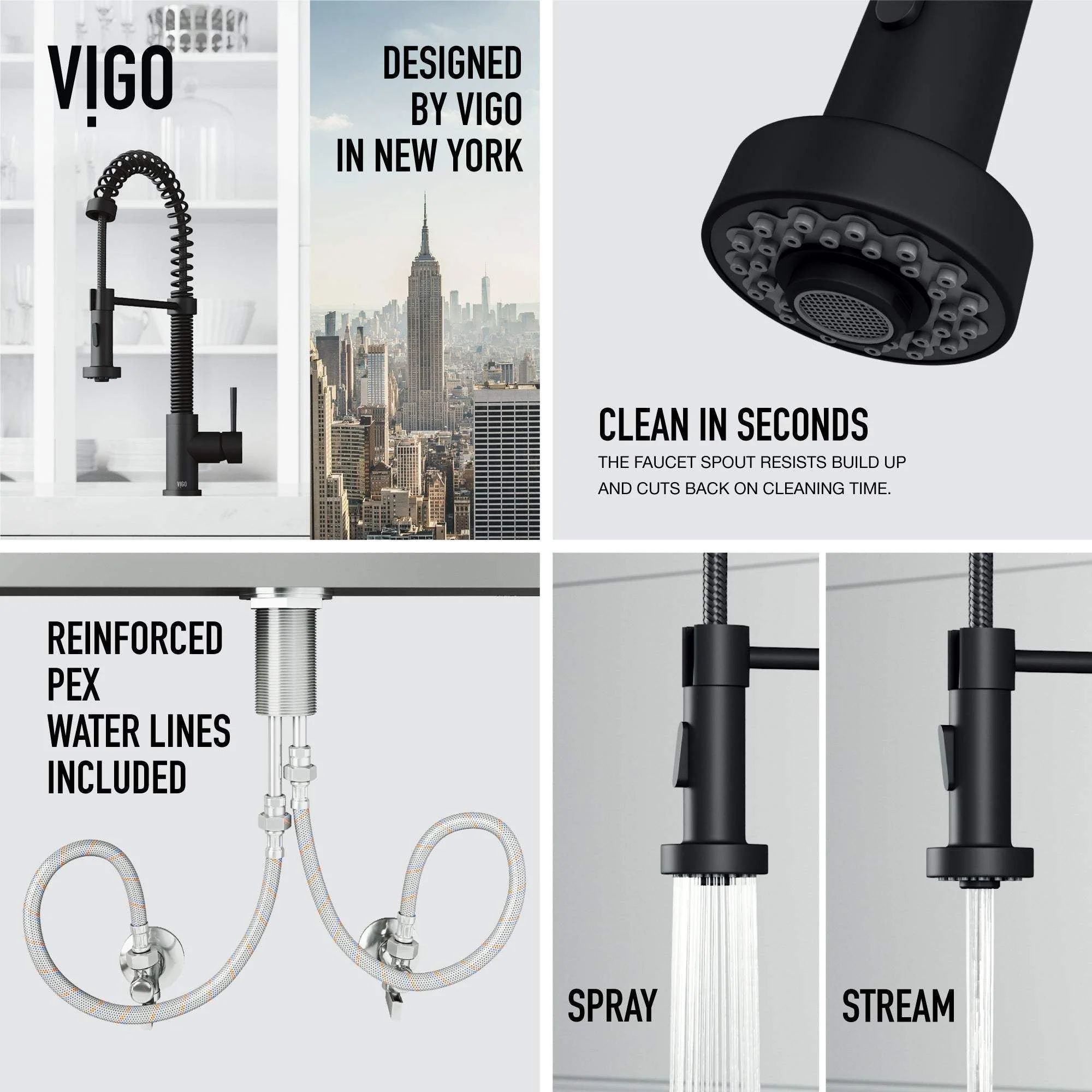 Edison Pull-Down Kitchen Spray Faucet - Image 42