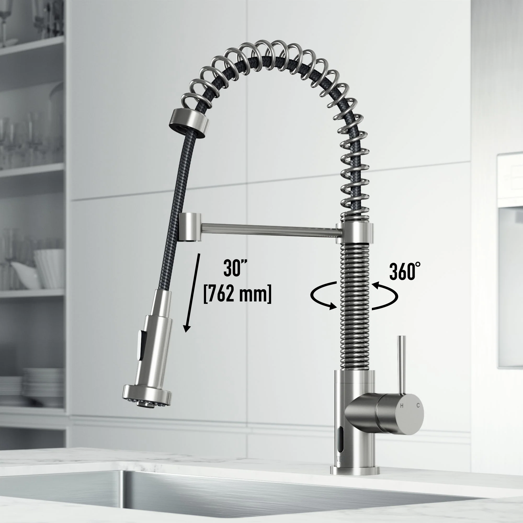 Edison Touchless Pull-Down Kitchen Faucet - Image 53