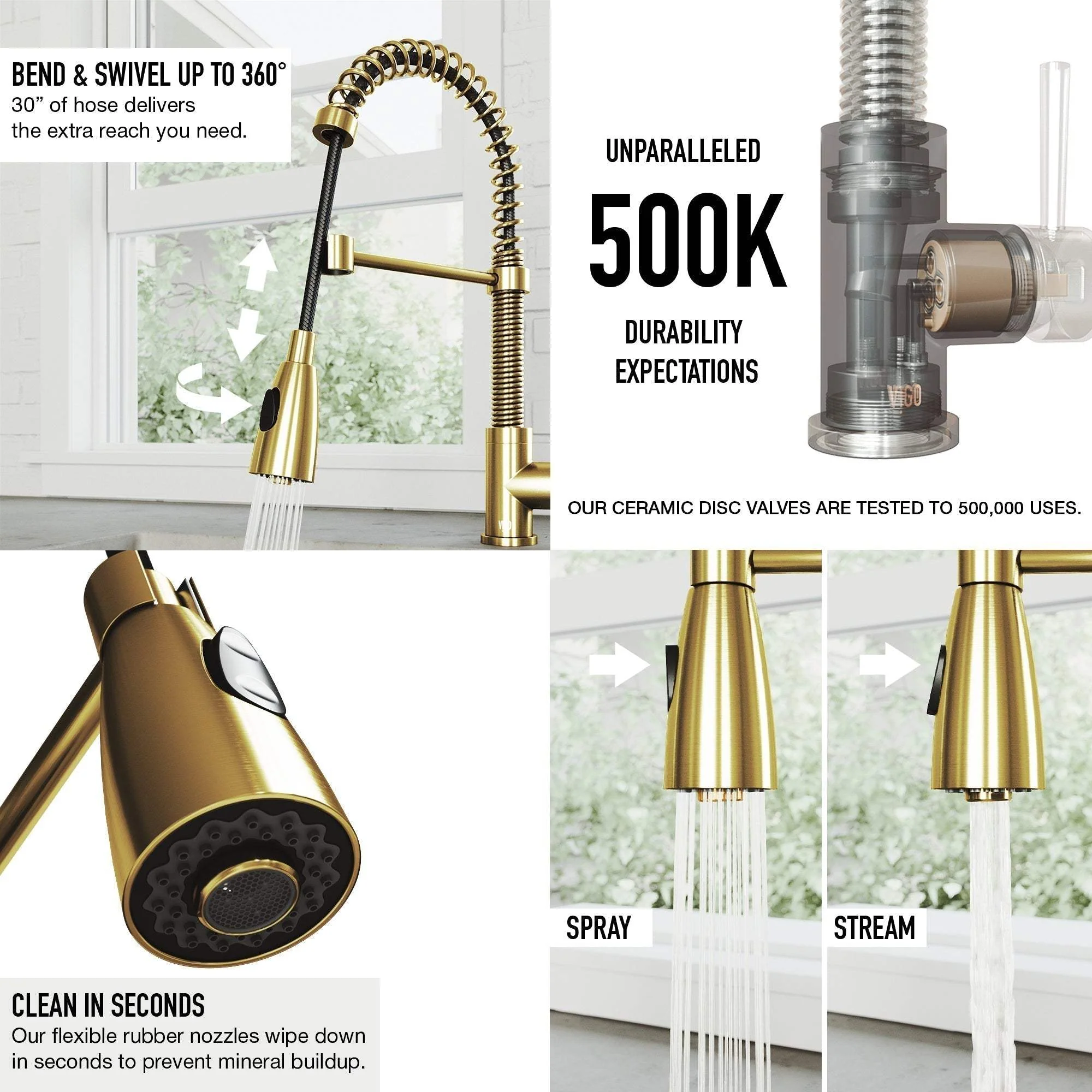 Brant Pull‑Down Spray Kitchen Faucet - Image 8