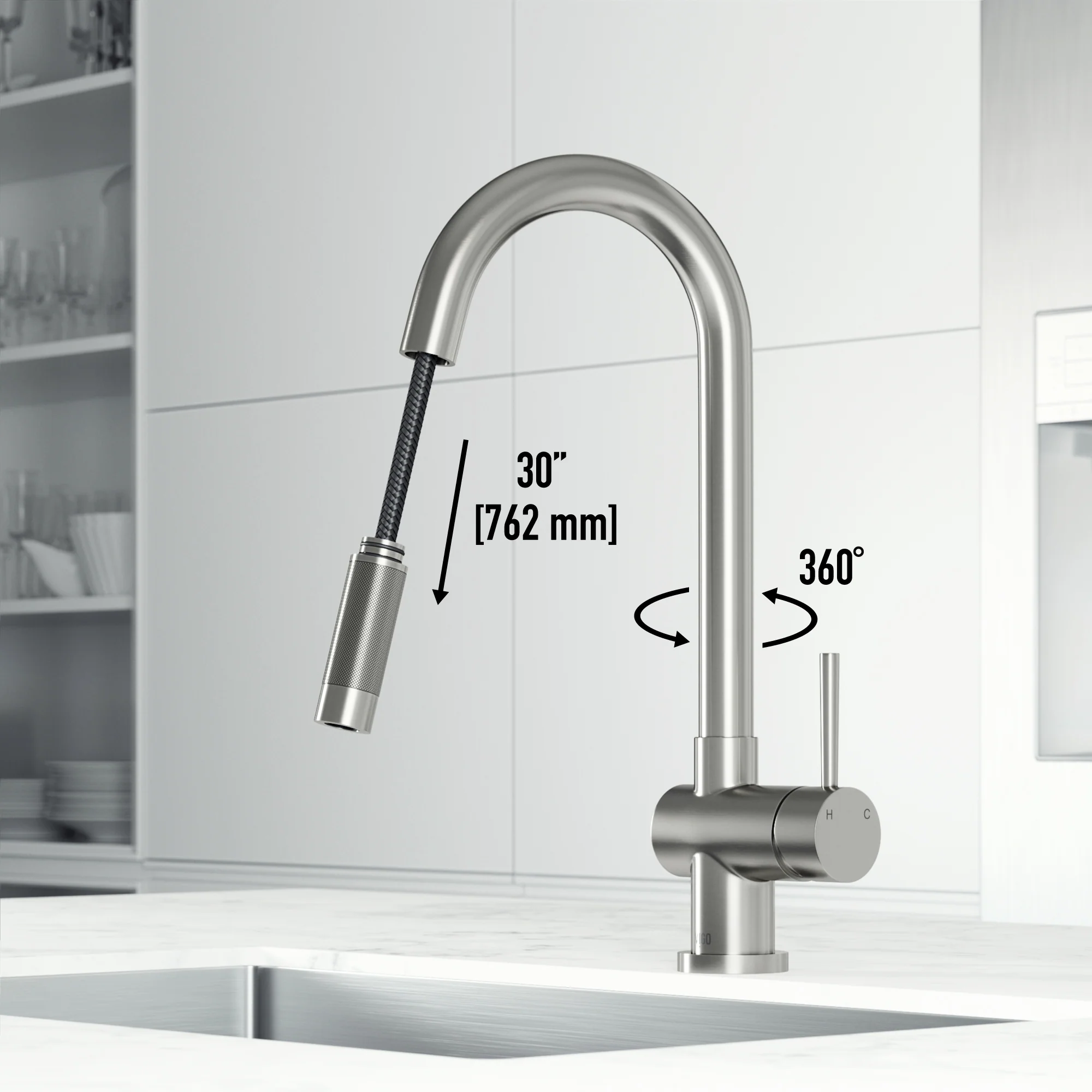 Gramercy Pull-Down Kitchen Faucet - Image 53