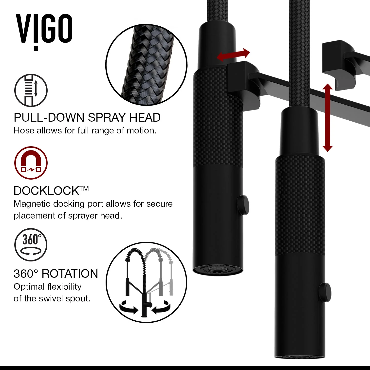 Madison Pull-Down Kitchen Faucet - Image 29