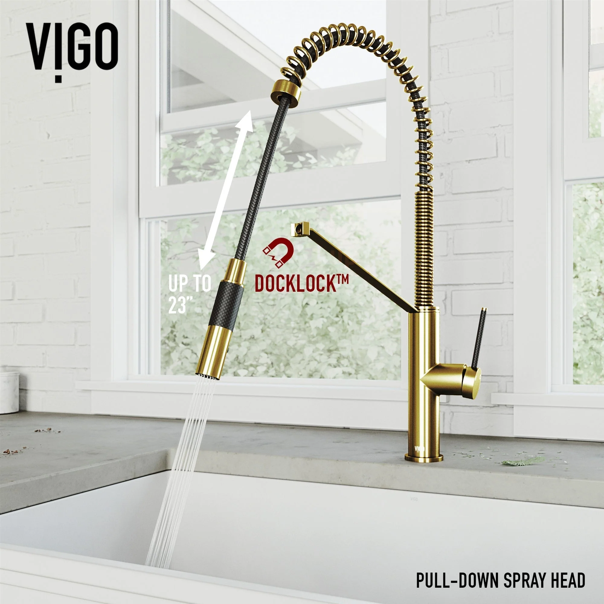 Madison Pull-Down Kitchen Faucet - Image 6