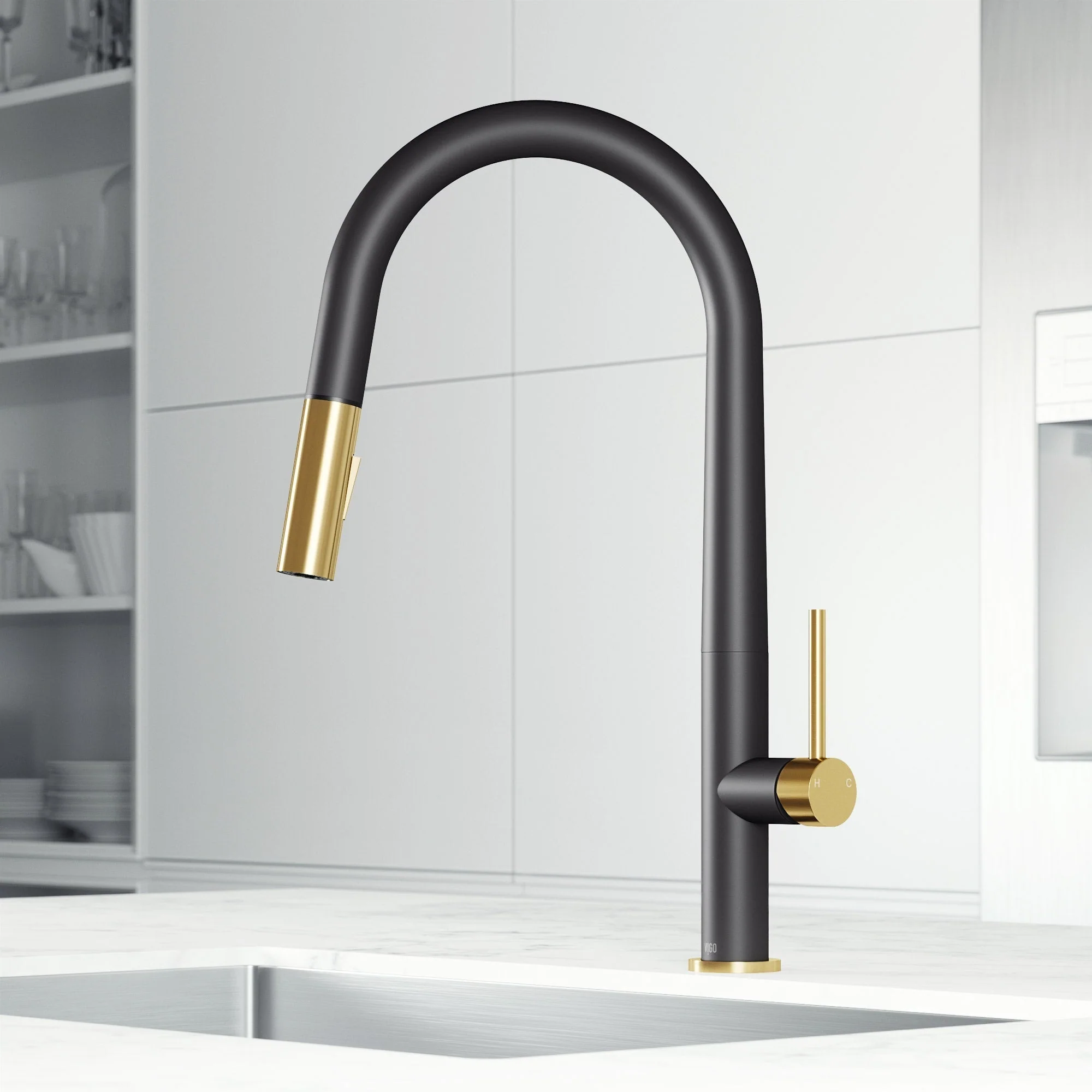 Greenwich Pull-Down Spray Kitchen Faucet - Image 14