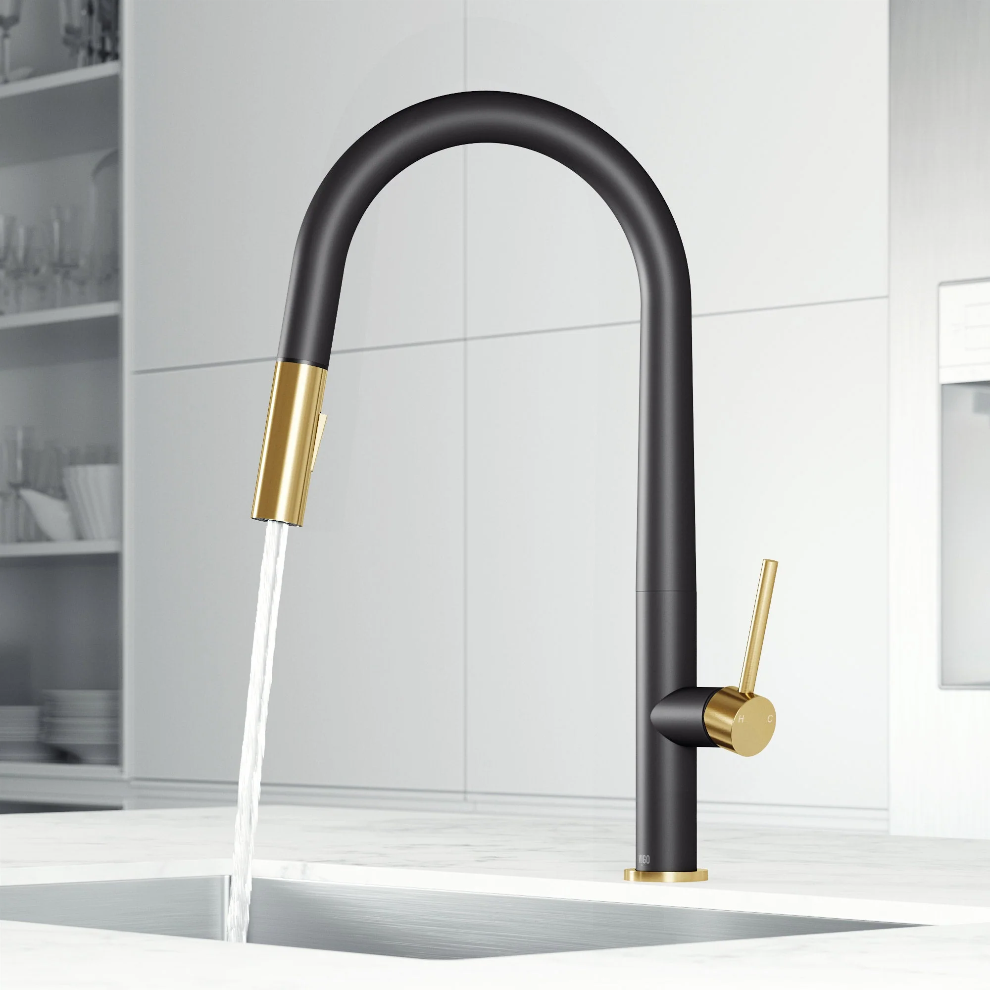 Greenwich Pull-Down Spray Kitchen Faucet - Image 16