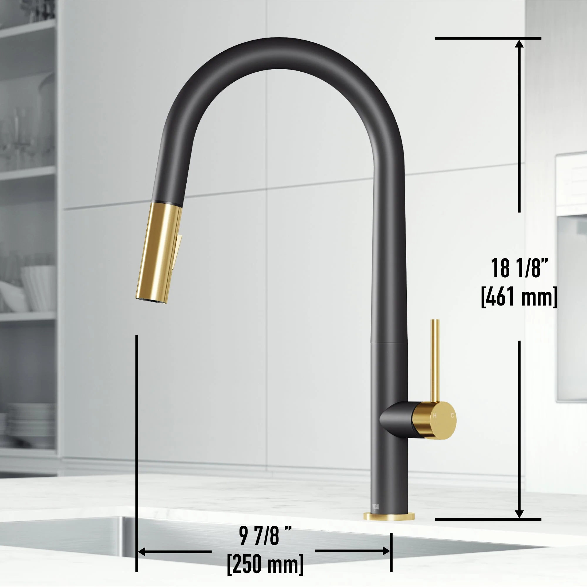 Greenwich Pull-Down Spray Kitchen Faucet - Image 18