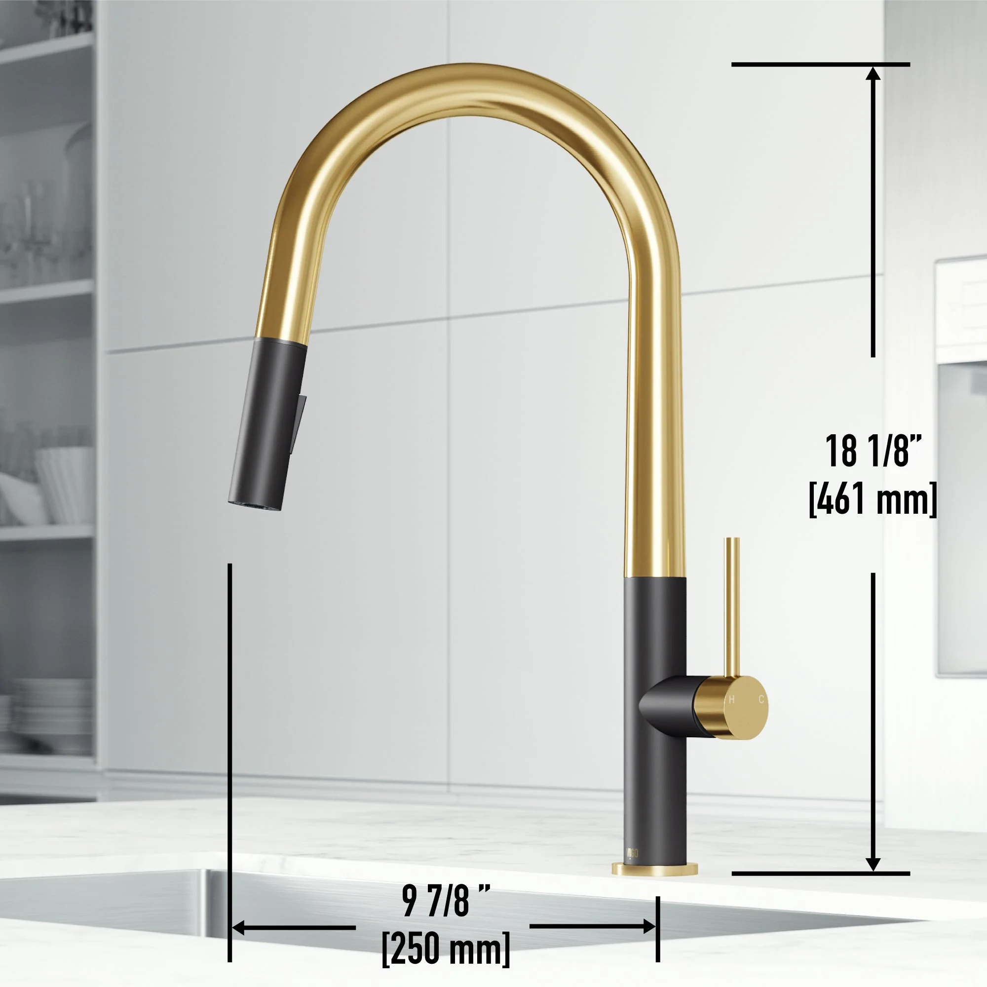 Greenwich Pull-Down Spray Kitchen Faucet - Image 32