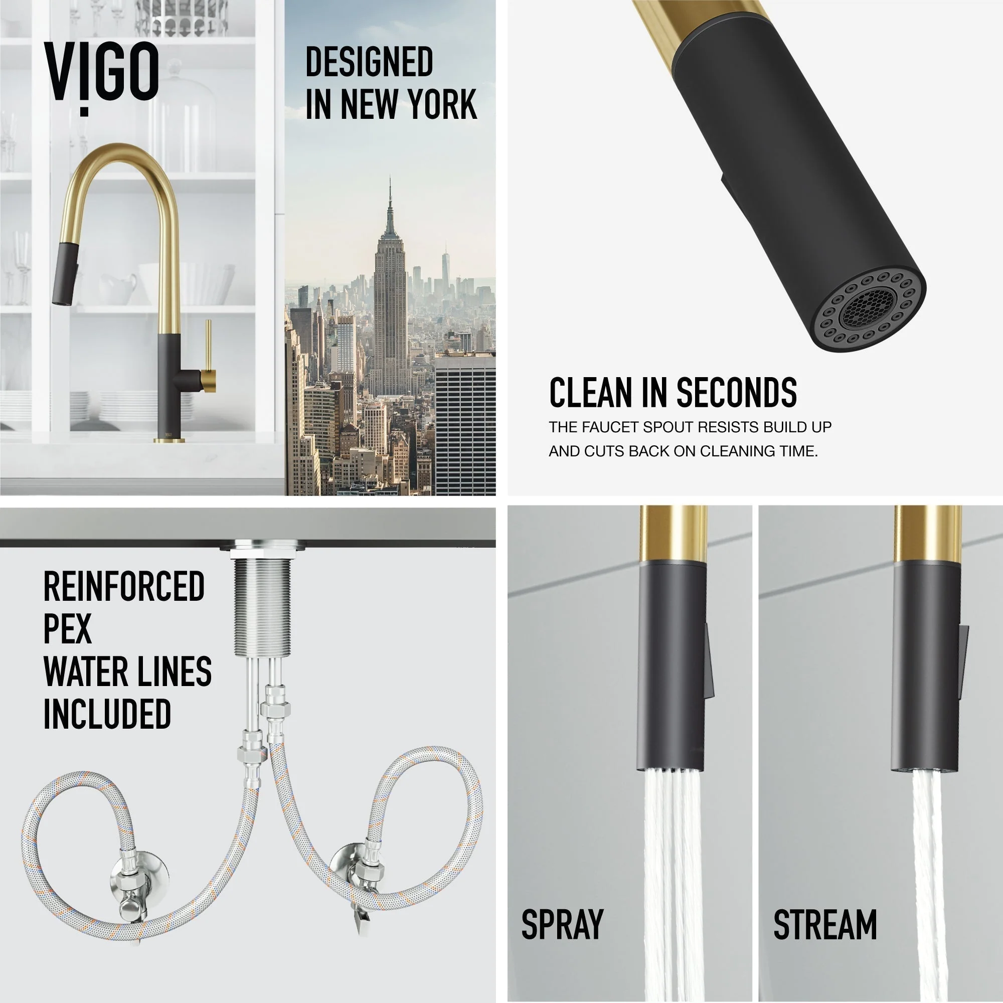 Greenwich Pull-Down Spray Kitchen Faucet - Image 33