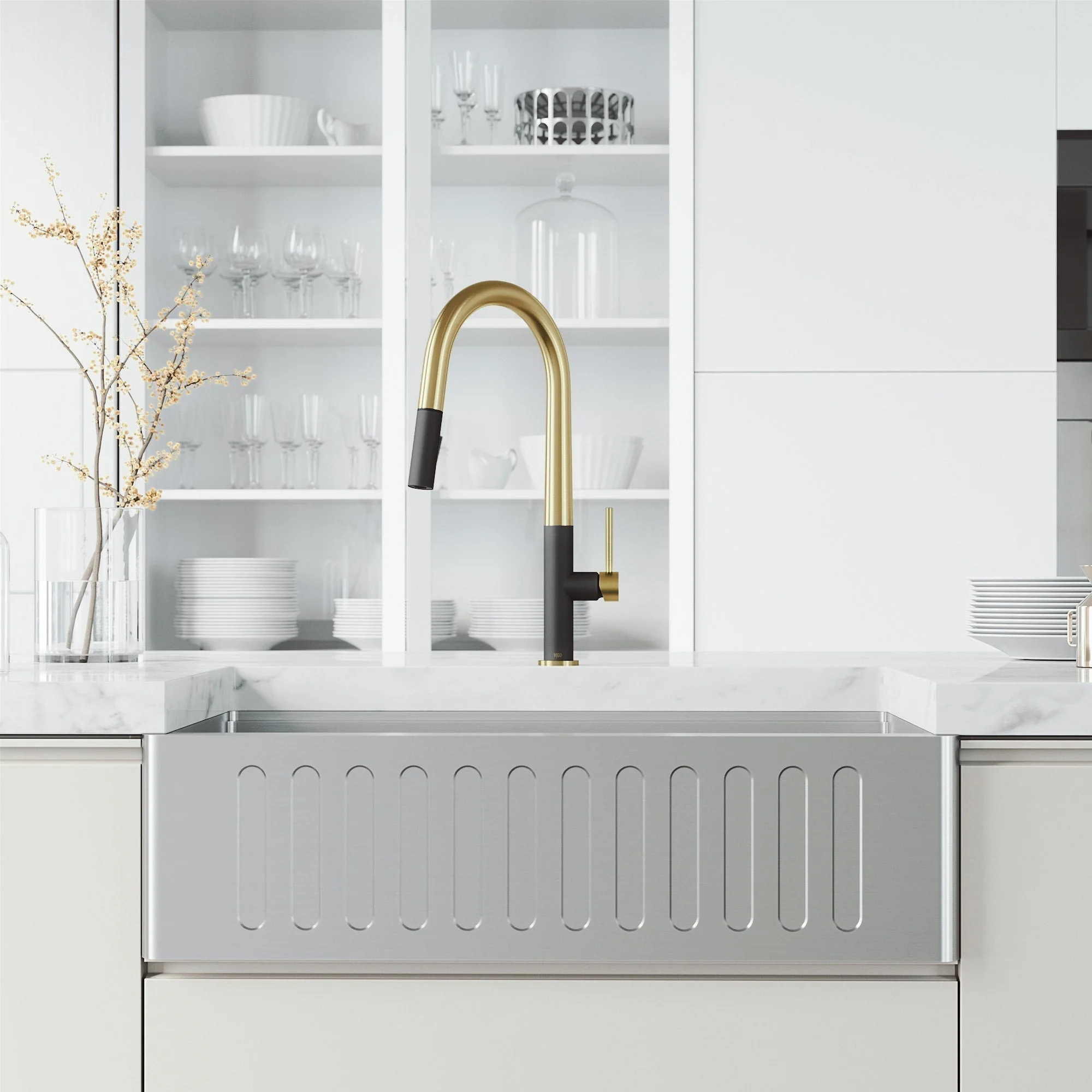 Greenwich Pull-Down Spray Kitchen Faucet - Image 34