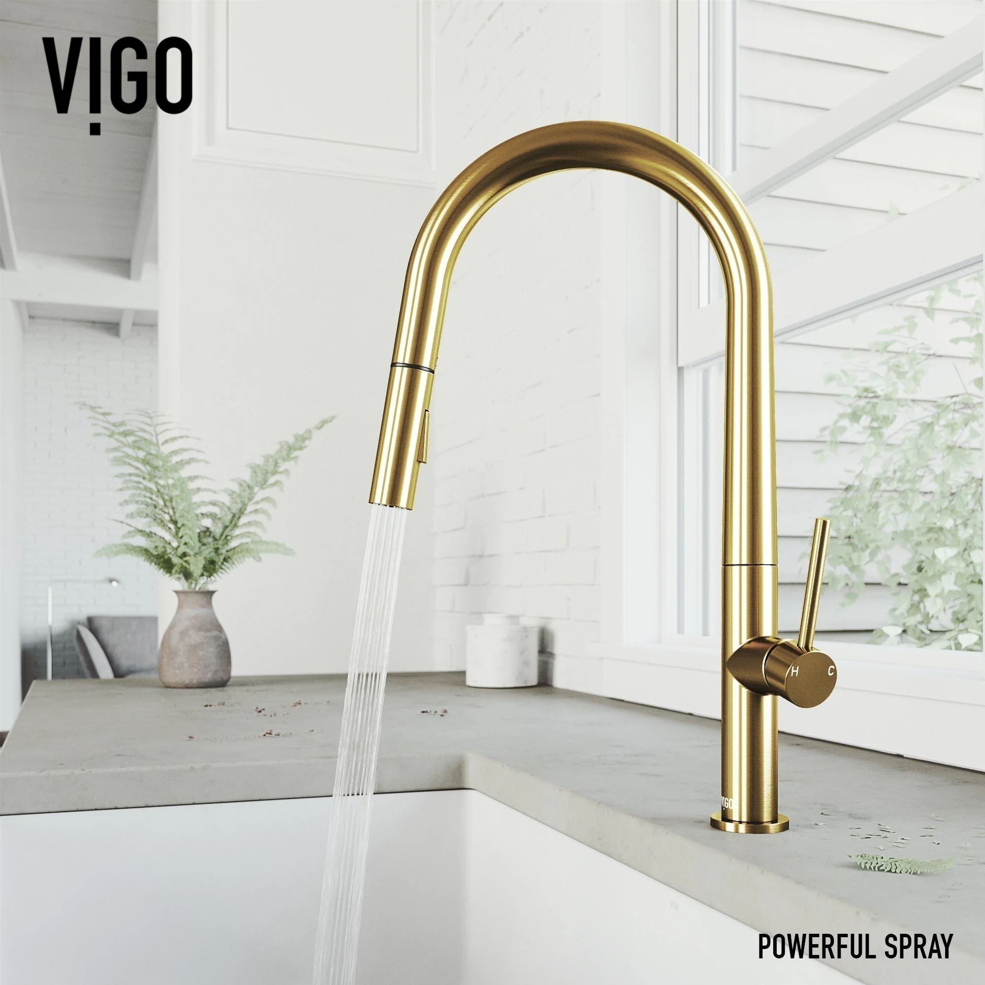 Greenwich Pull-Down Spray Kitchen Faucet - Image 42