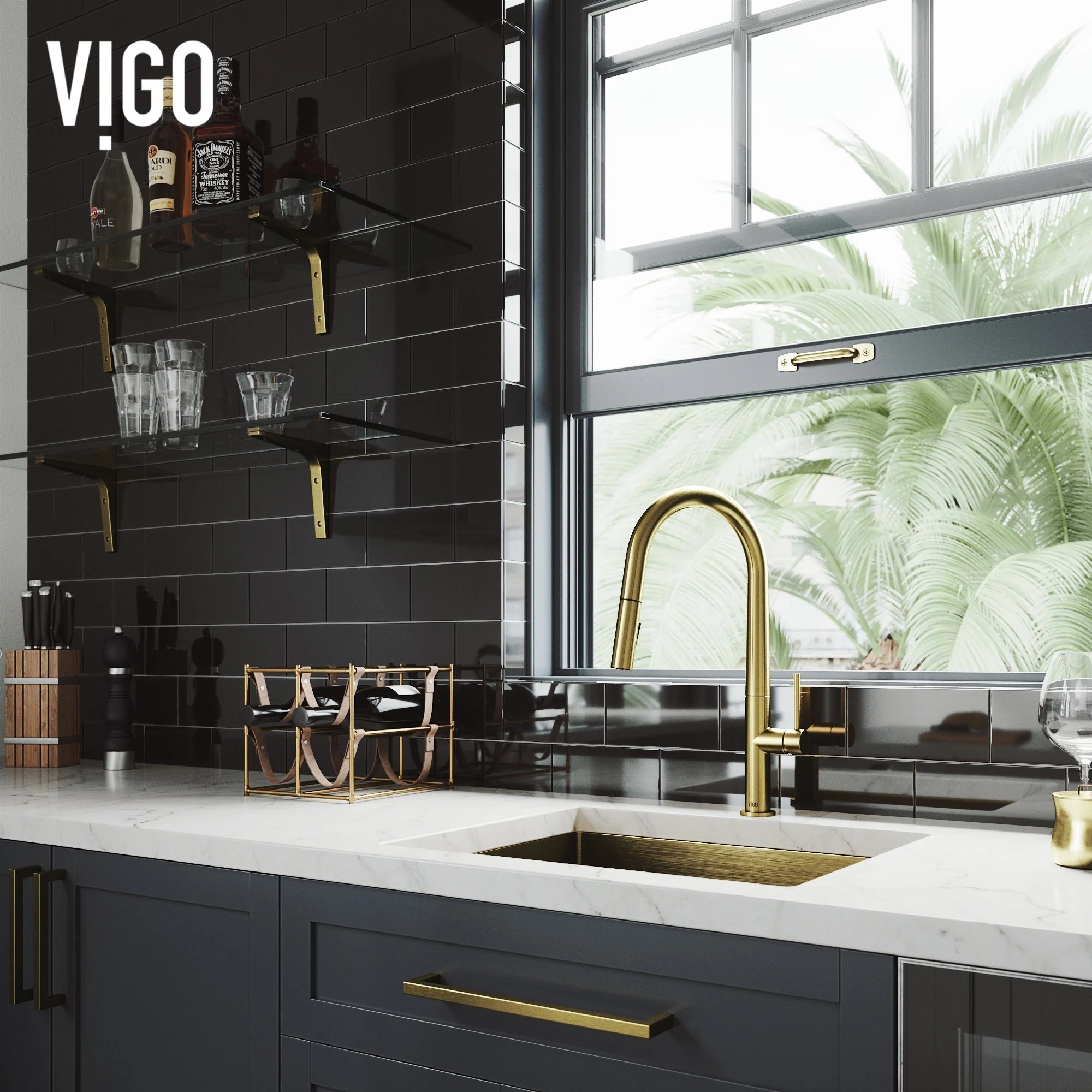 Greenwich Pull-Down Spray Kitchen Faucet - Image 46