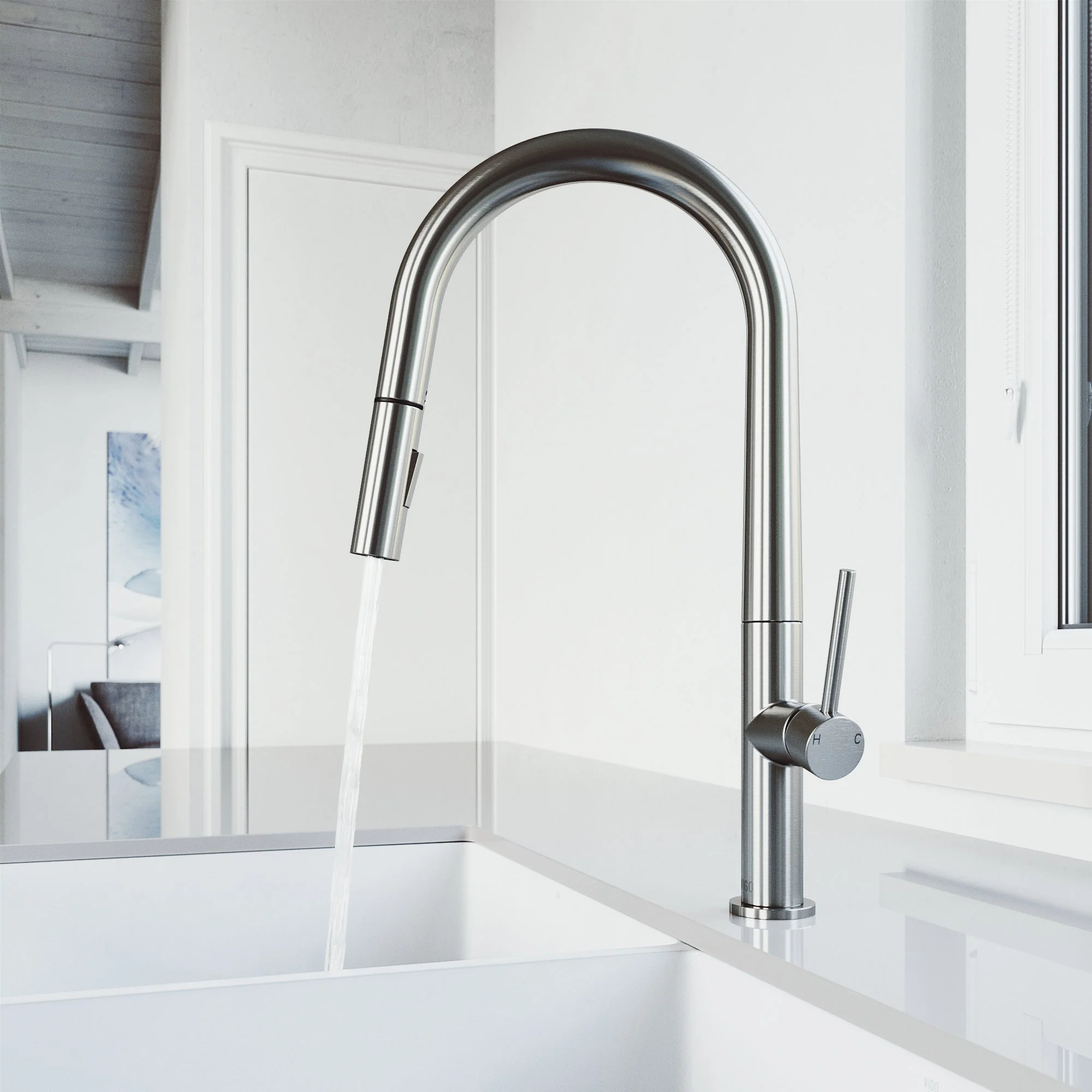 Greenwich Pull-Down Spray Kitchen Faucet - Image 50