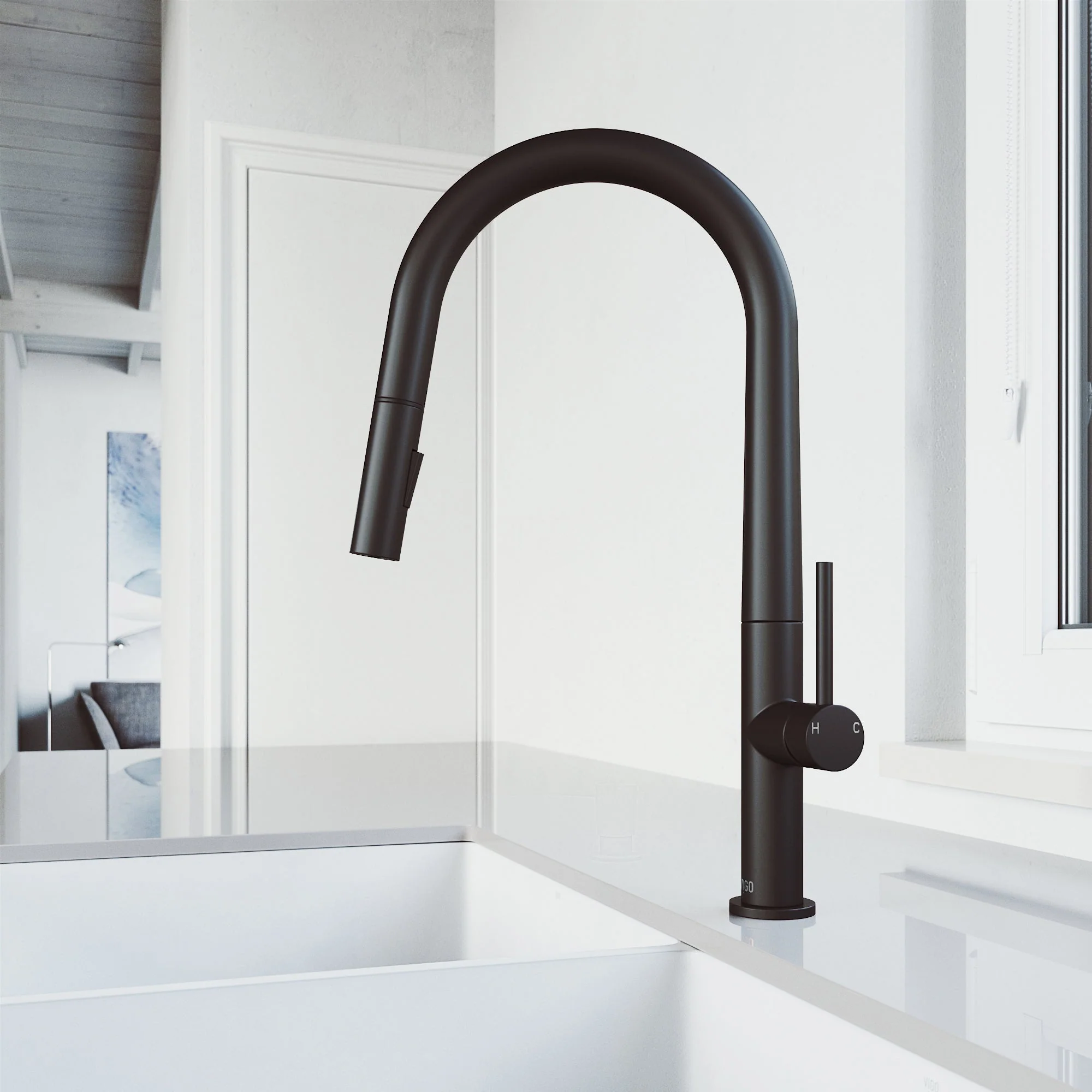 Greenwich Pull-Down Spray Kitchen Faucet - Image 61