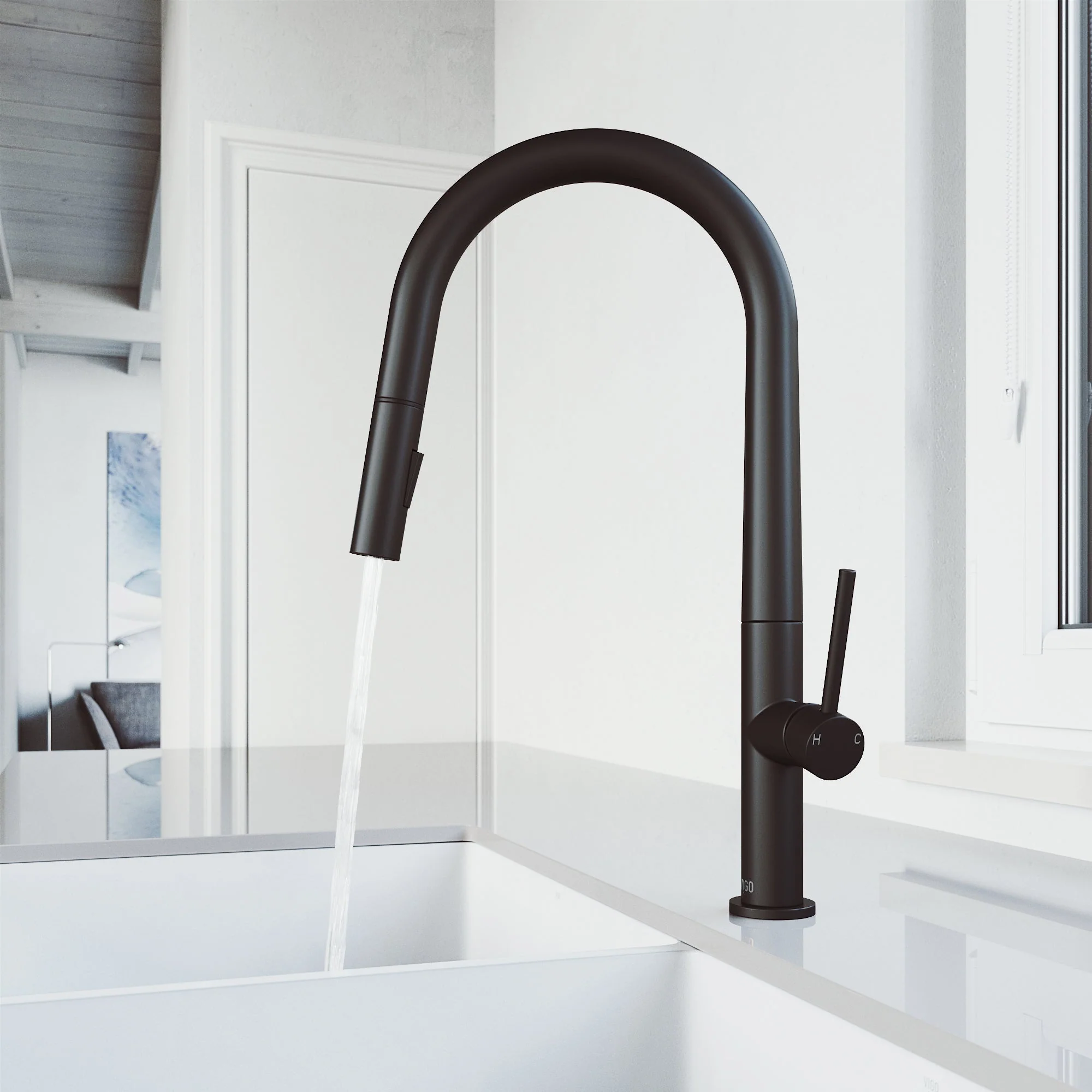 Greenwich Pull-Down Spray Kitchen Faucet - Image 63