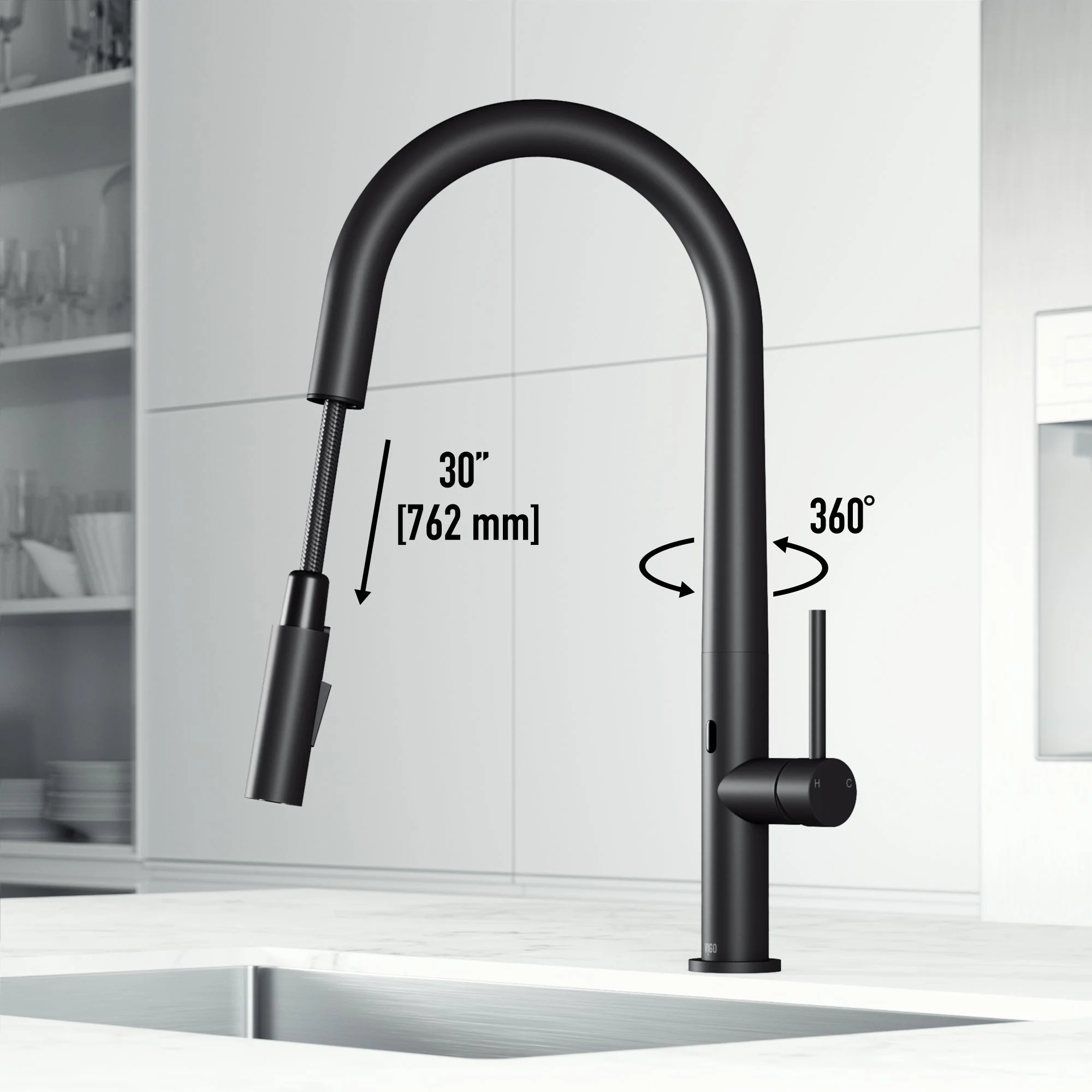 Greenwich Touchless Pull-Down Kitchen Faucet - Image 23