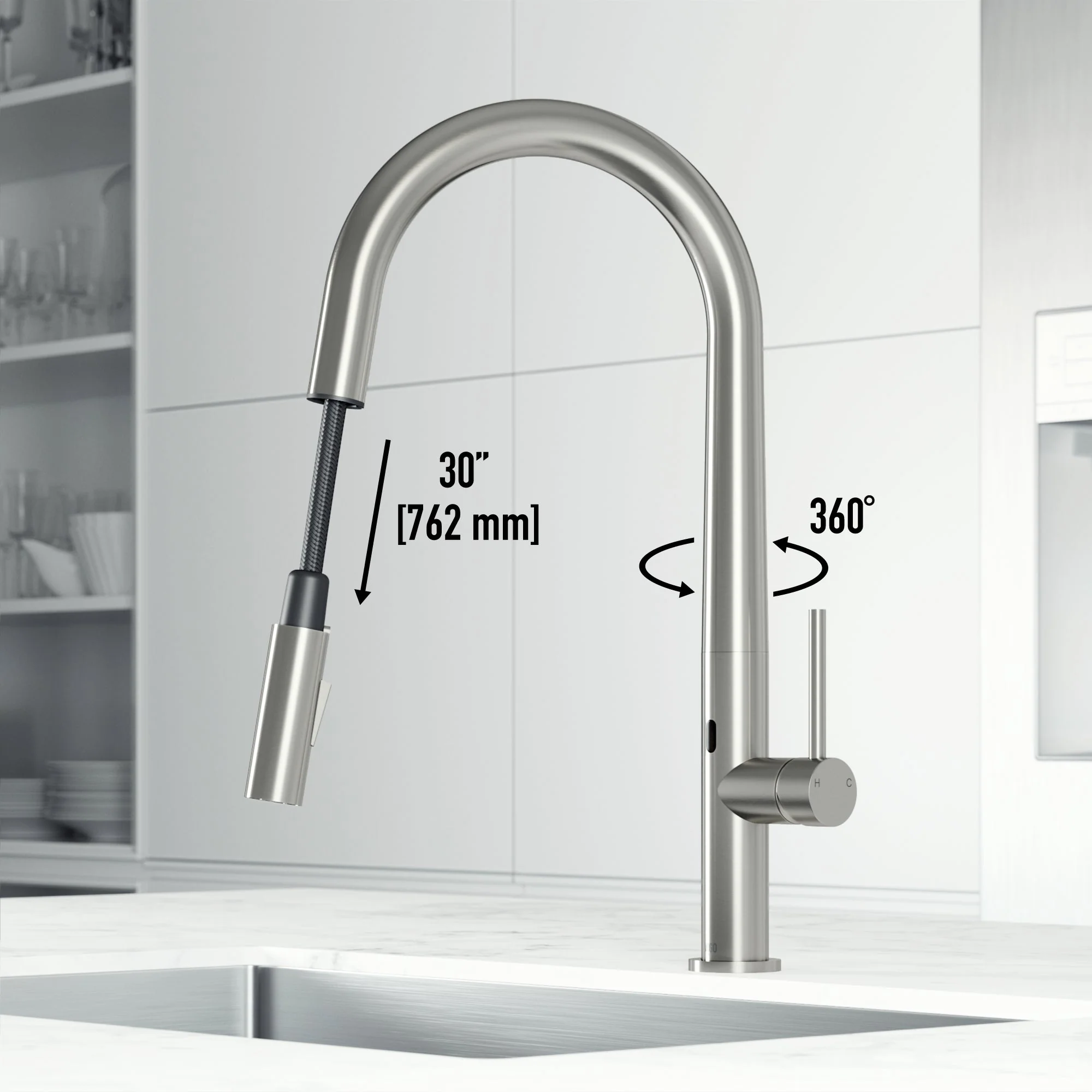Greenwich Touchless Pull-Down Kitchen Faucet - Image 53