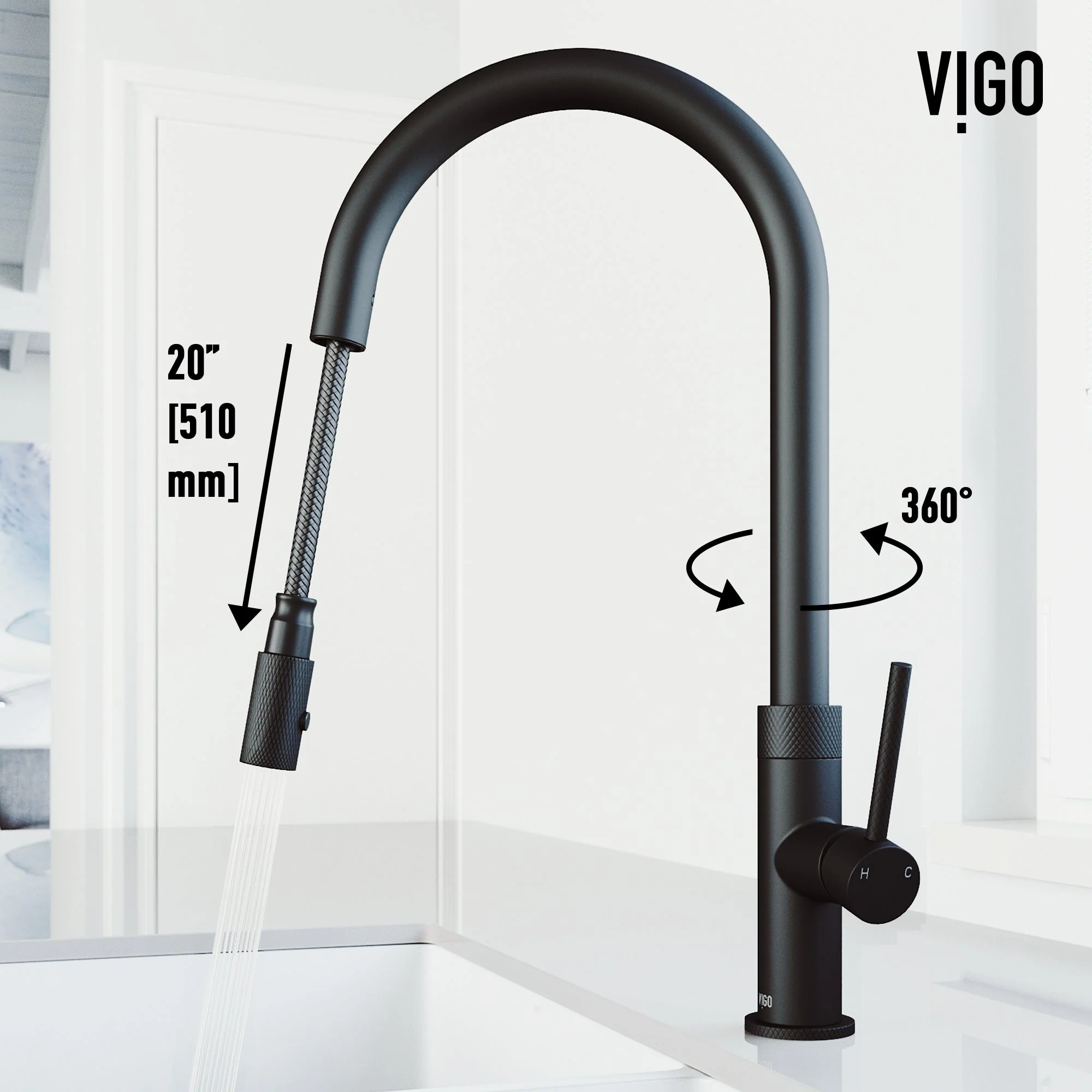 Bristol Pull-Down Spray Kitchen Faucet - Image 12
