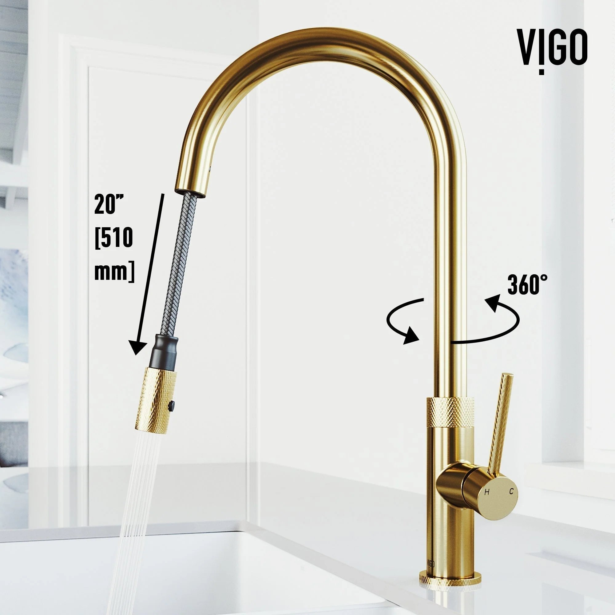 Bristol Pull-Down Spray Kitchen Faucet - Image 25