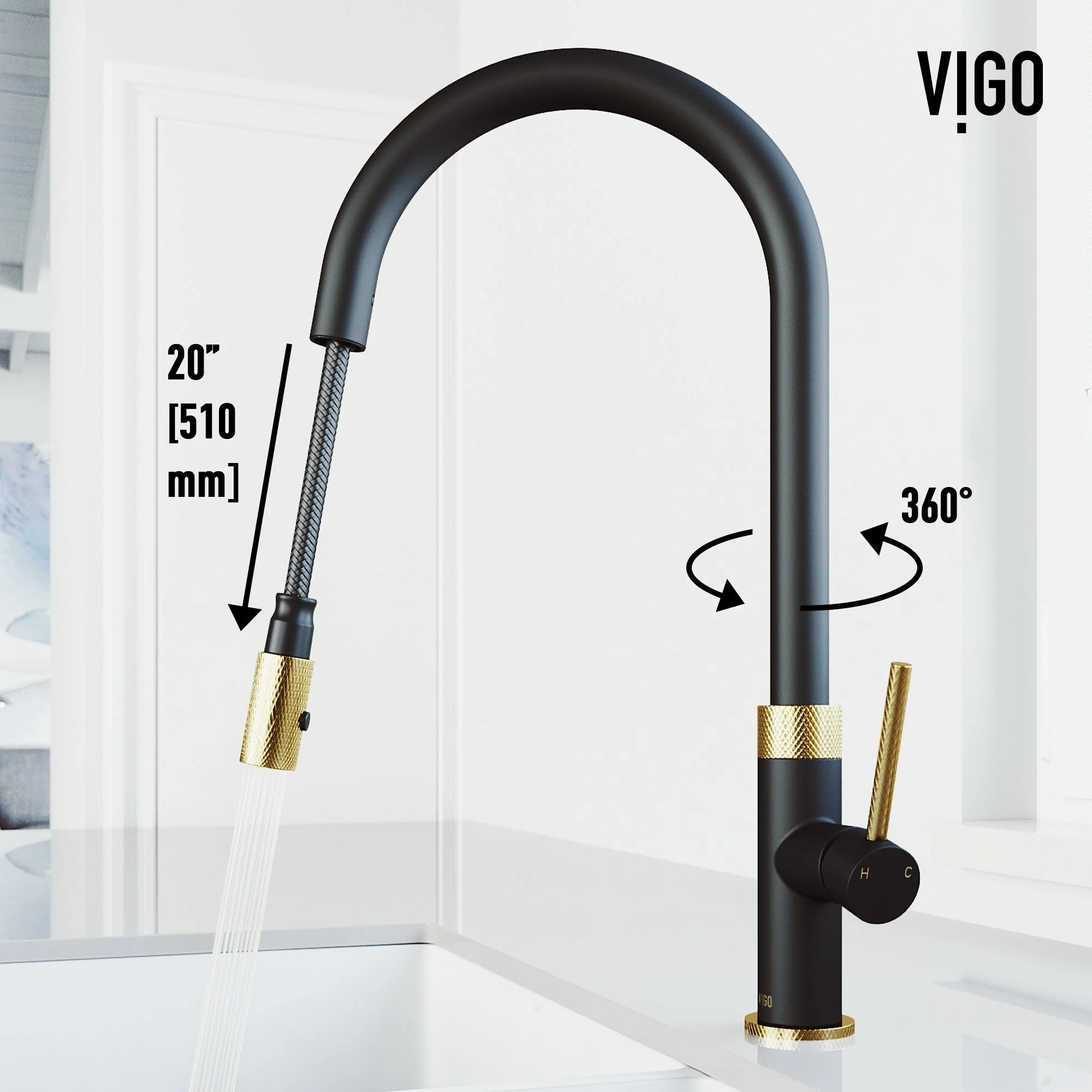 Bristol Pull-Down Spray Kitchen Faucet - Image 38