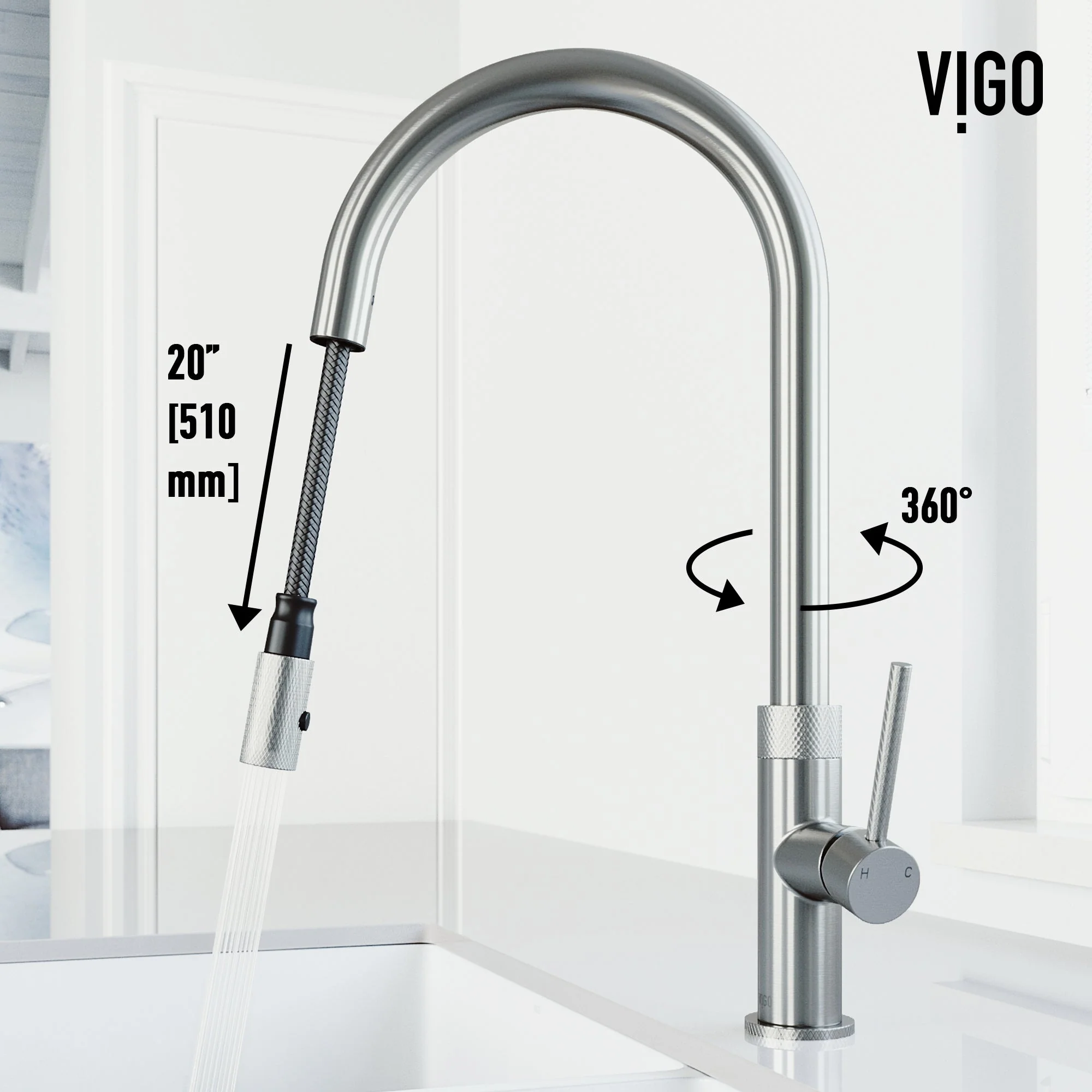 Bristol Pull-Down Spray Kitchen Faucet - Image 51