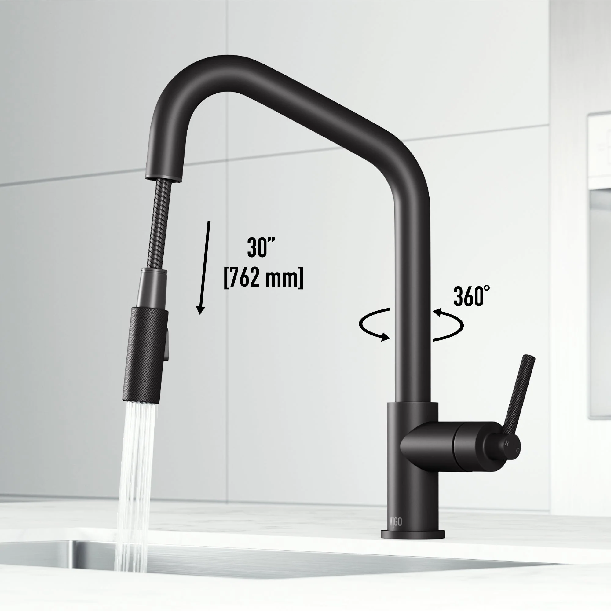 Utopia Pull-Down Spray Kitchen Faucet - Image 24