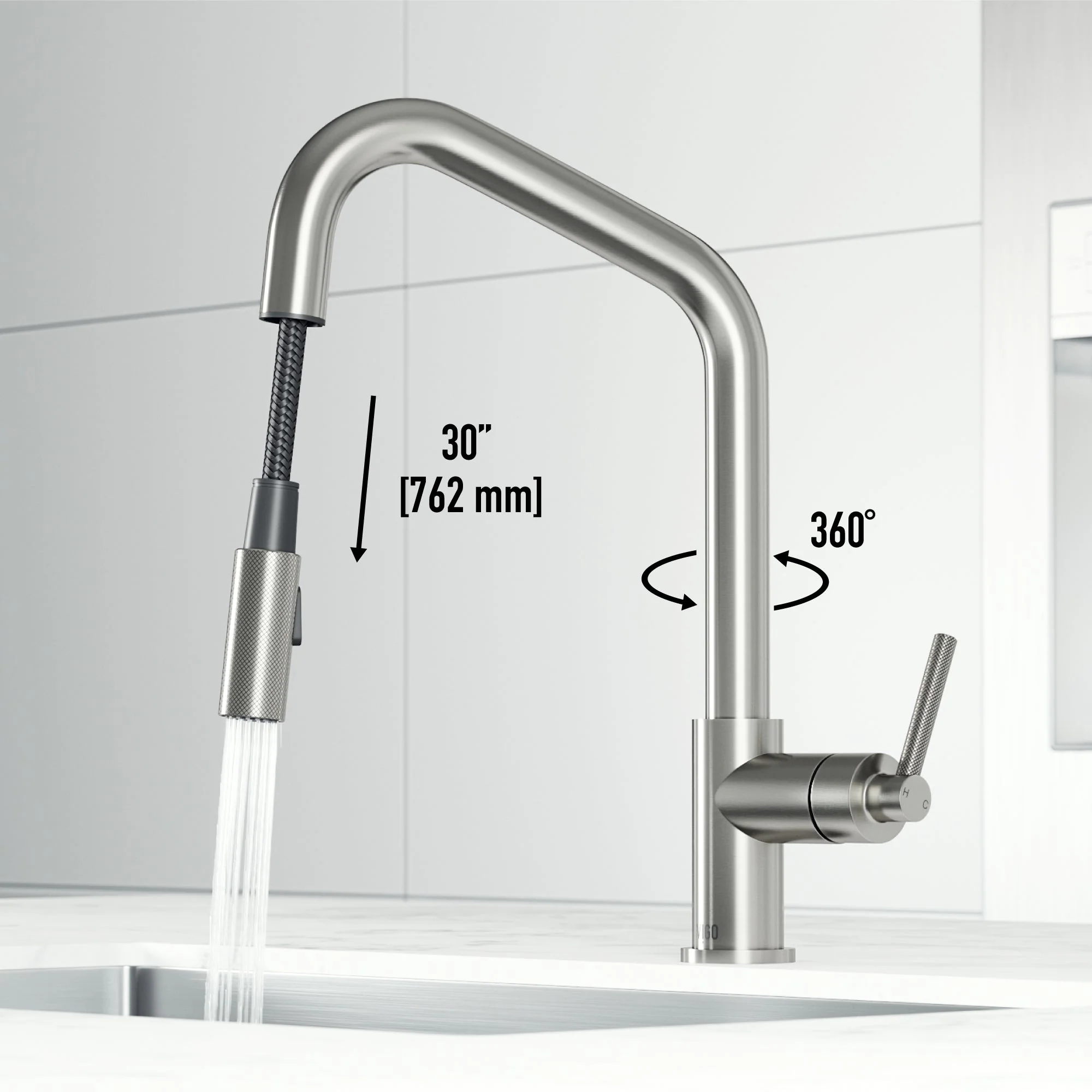 Utopia Pull-Down Spray Kitchen Faucet - Image 53