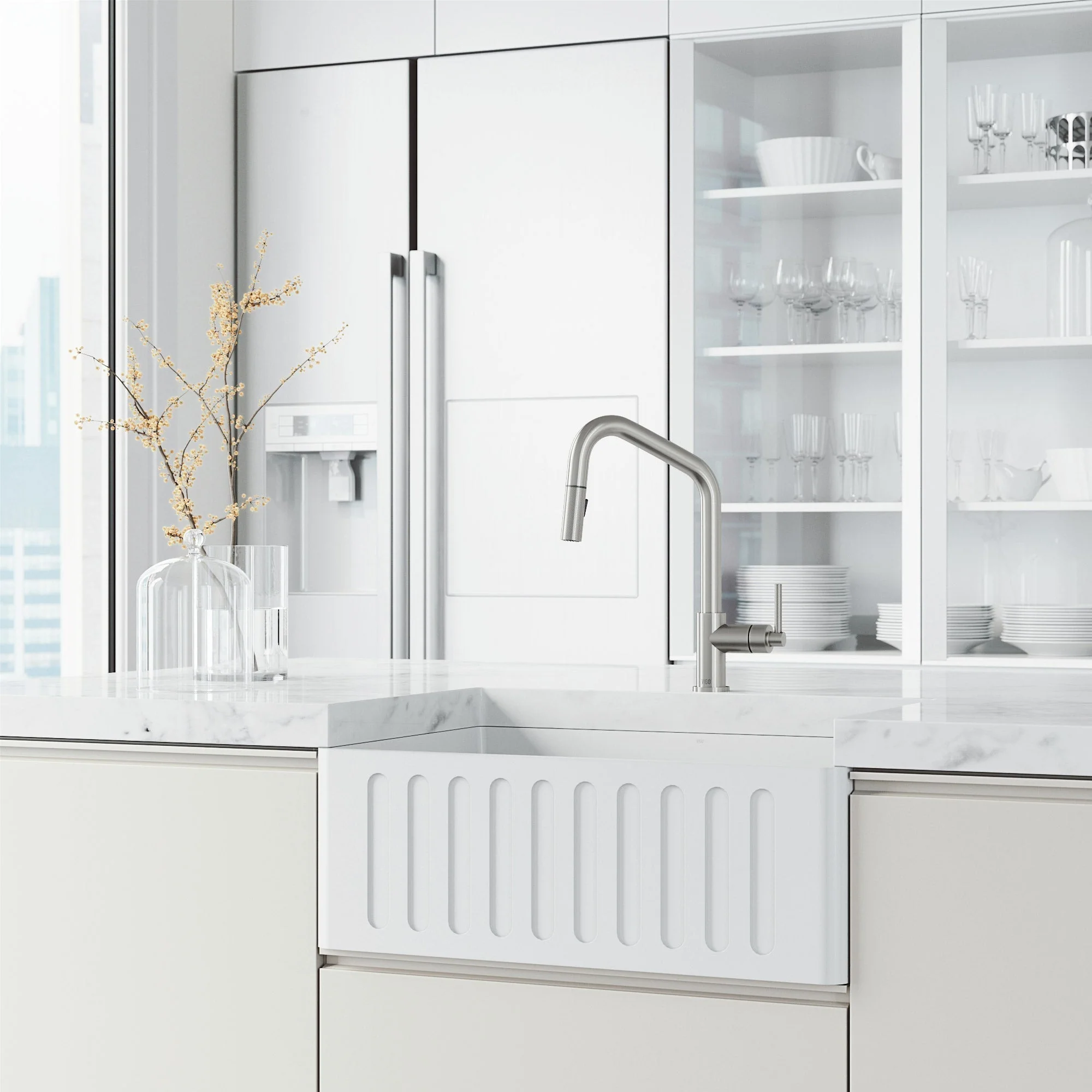Utopia Pull-Down Spray Kitchen Faucet - Image 58