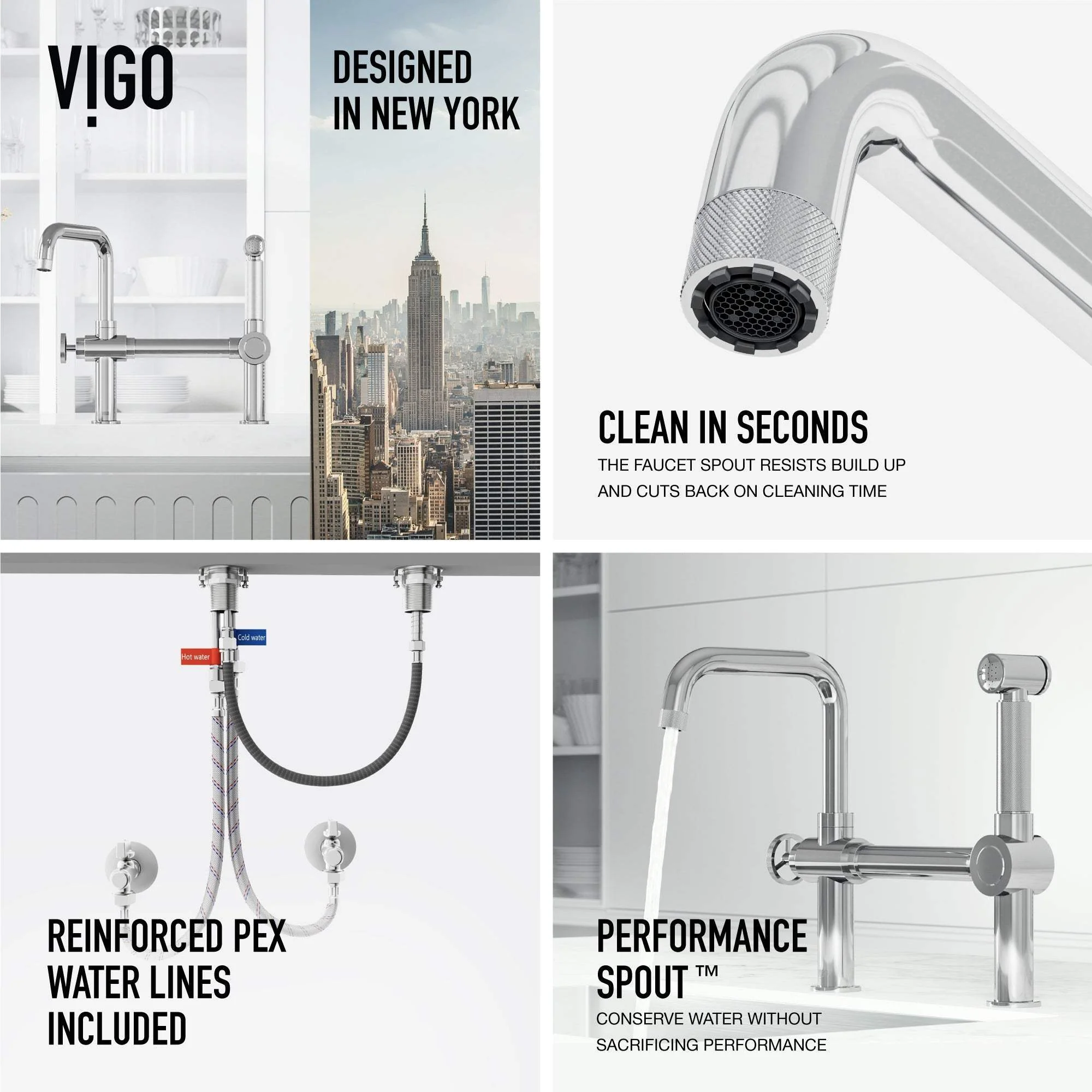 Cass Kitchen Faucet With Sprayer - Image 54