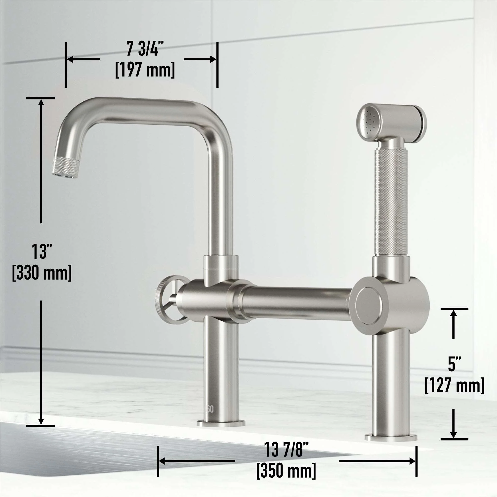 Cass Kitchen Faucet With Sprayer - Image 8